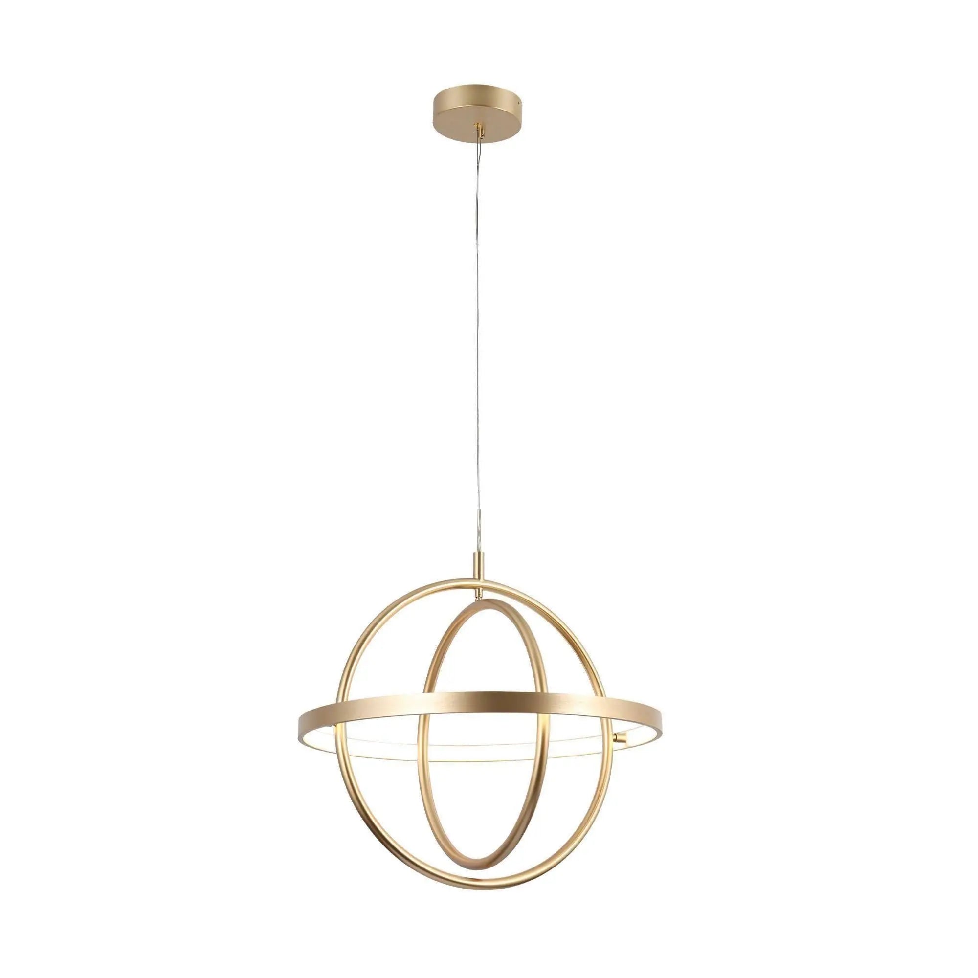 Syzygy 1-Light Medium Gold LED Chandelier