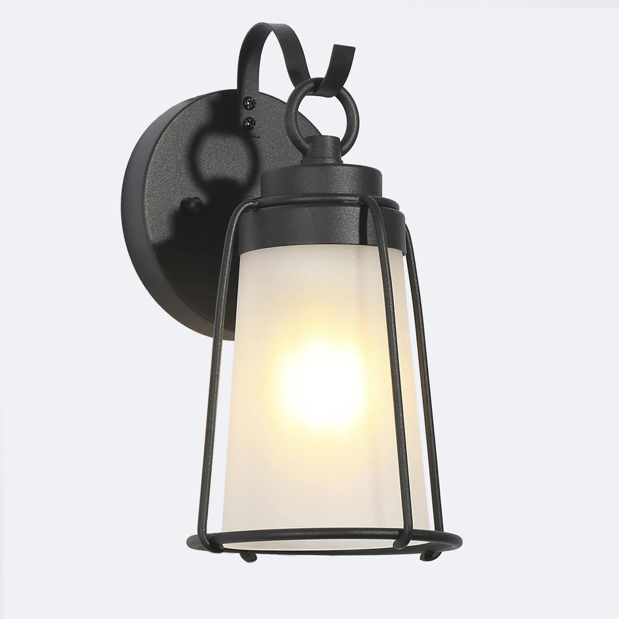 Rupert 9.1"H 1-Light Black Outdoor Wall Light