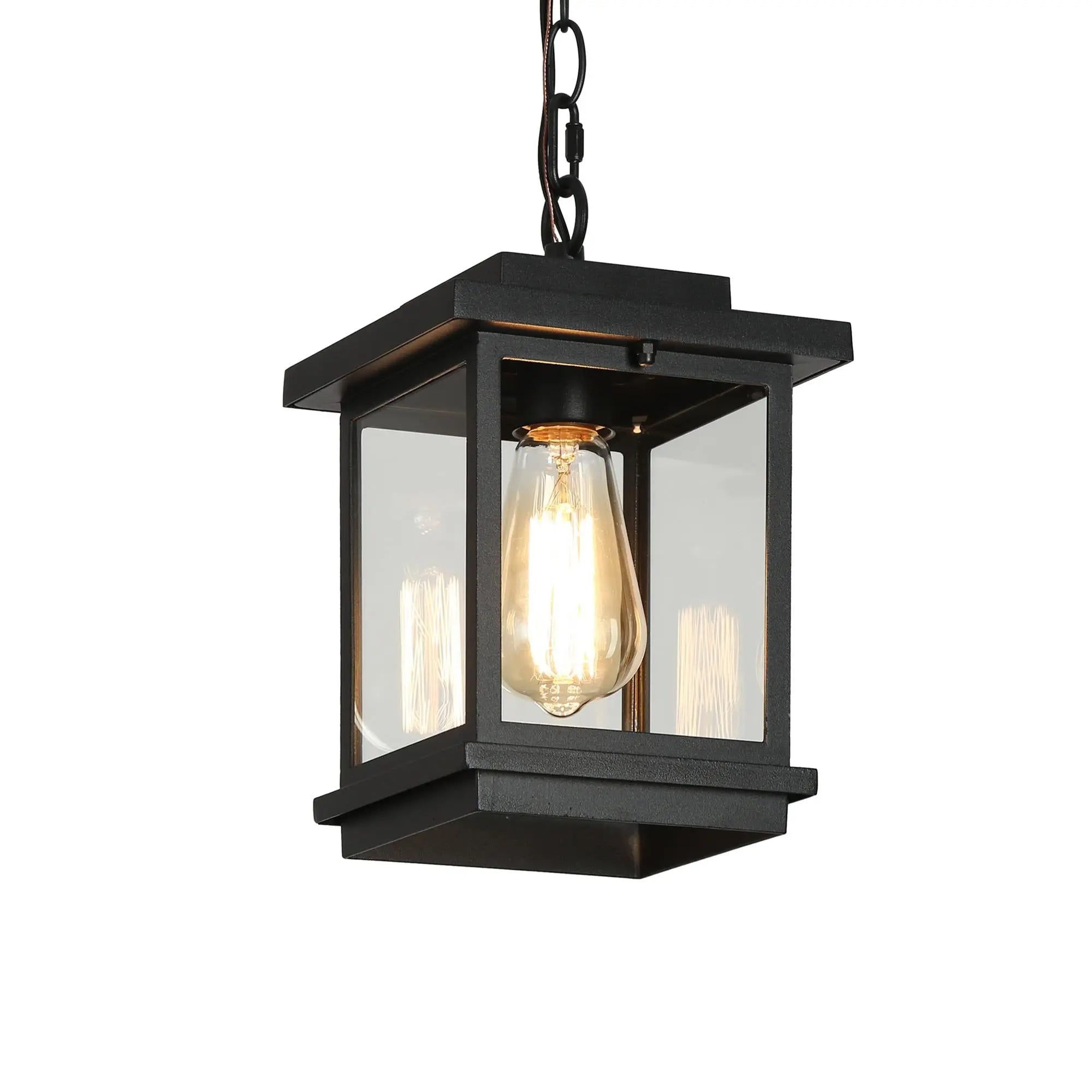 Melanthius 1-Light Mini Black Outdoor Pendant Light