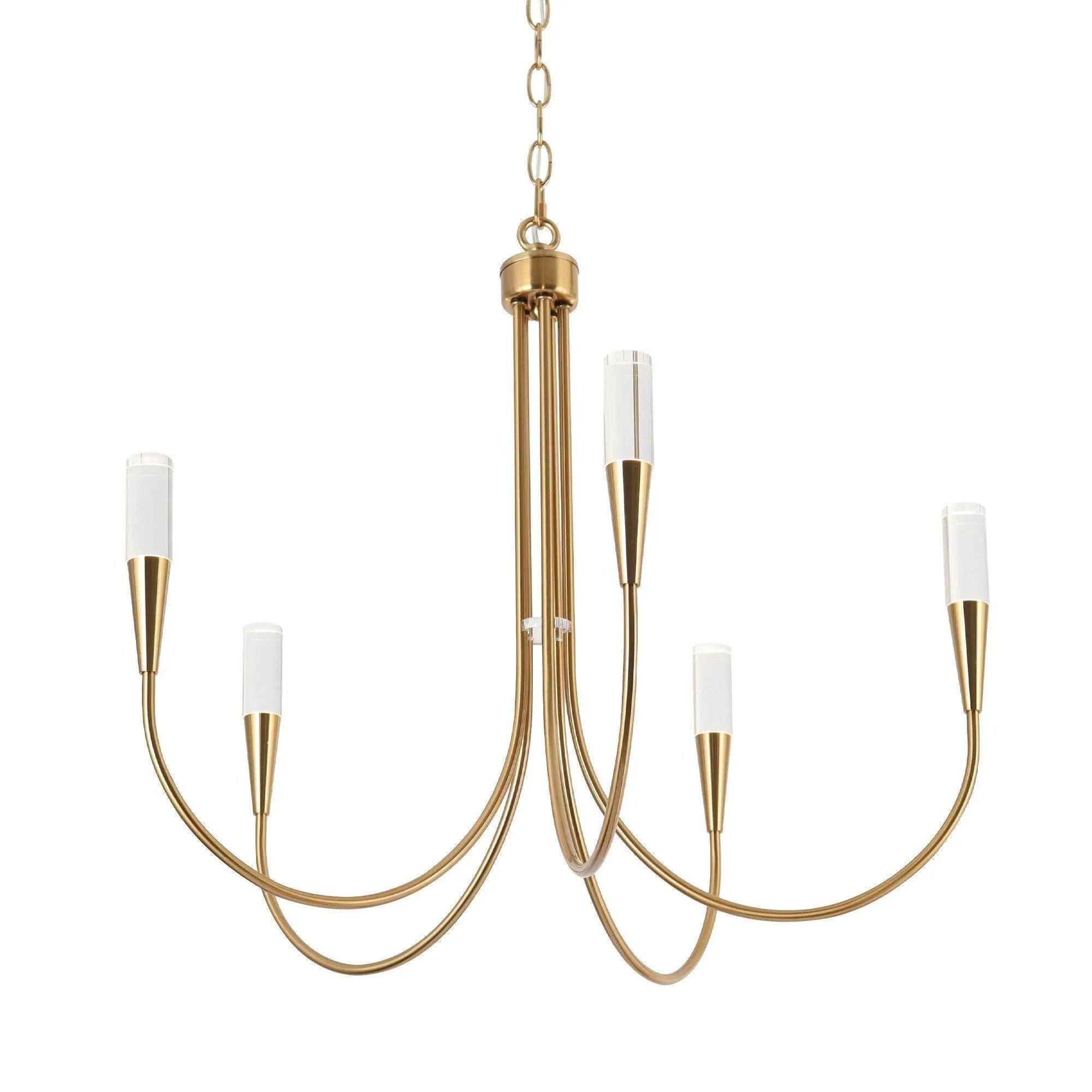 Handpicked 5-Light Medium Black LED Chandelier