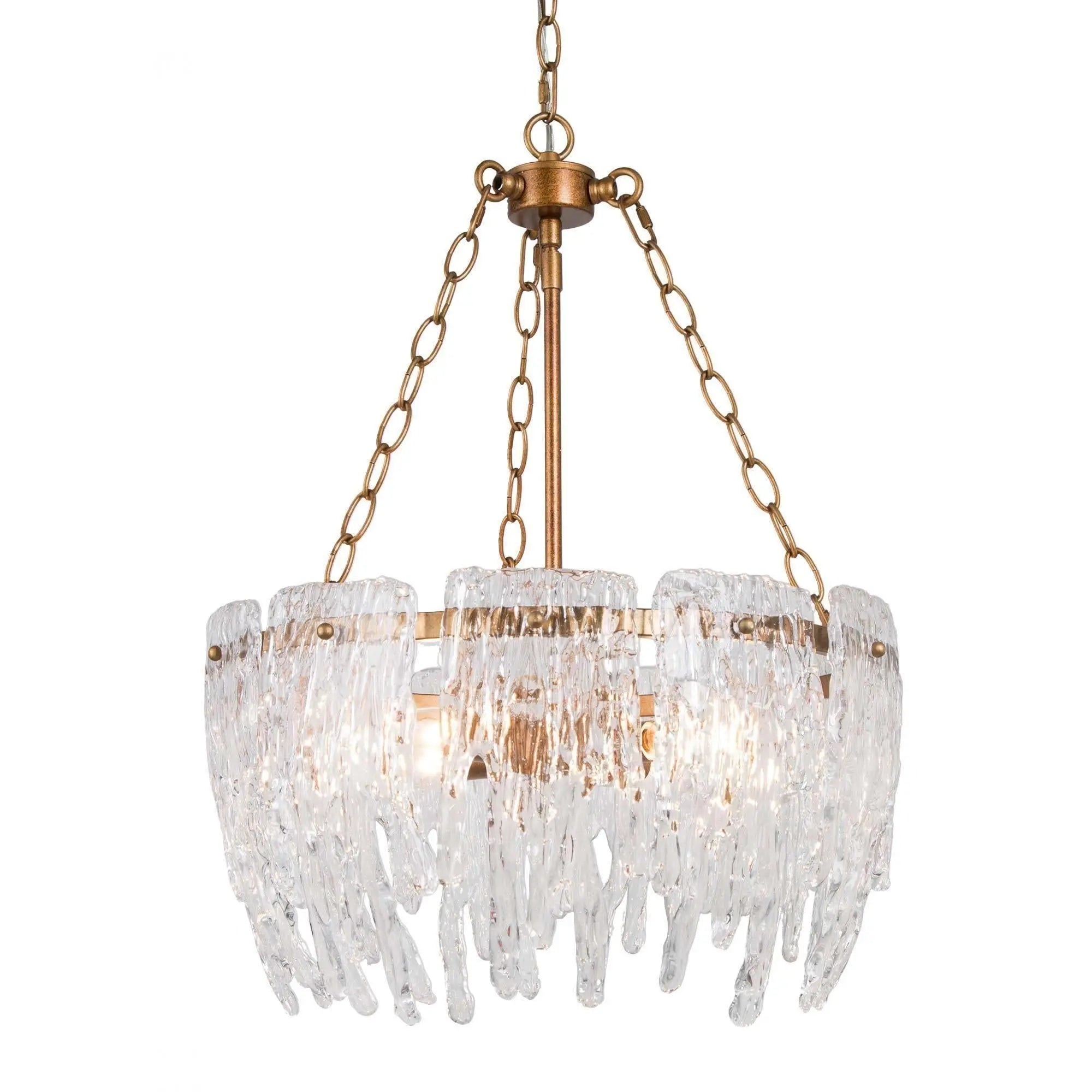 Shodernia 4-Light Small Gold Chandelier