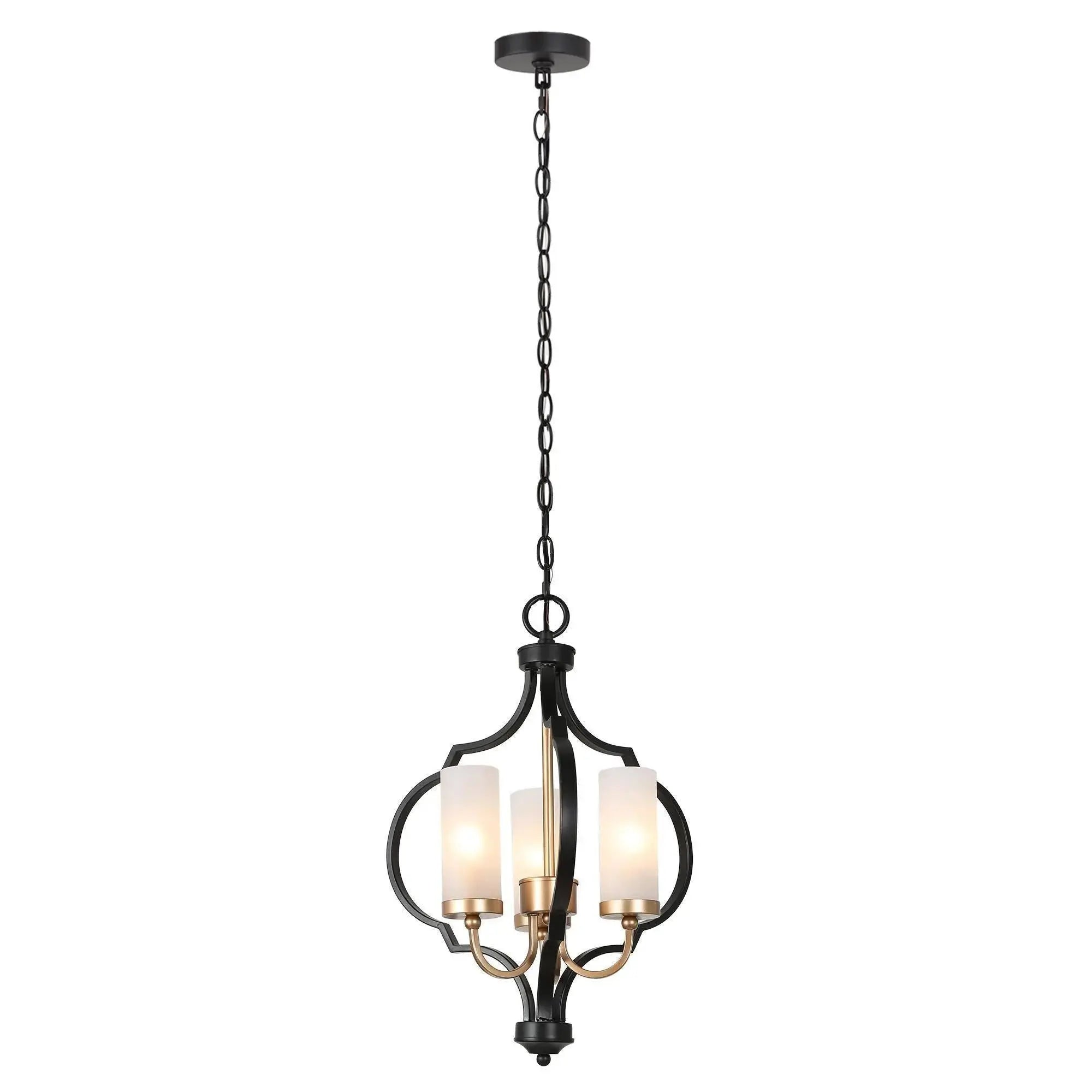 Nopalitos 3-Light Small Black Chandelier