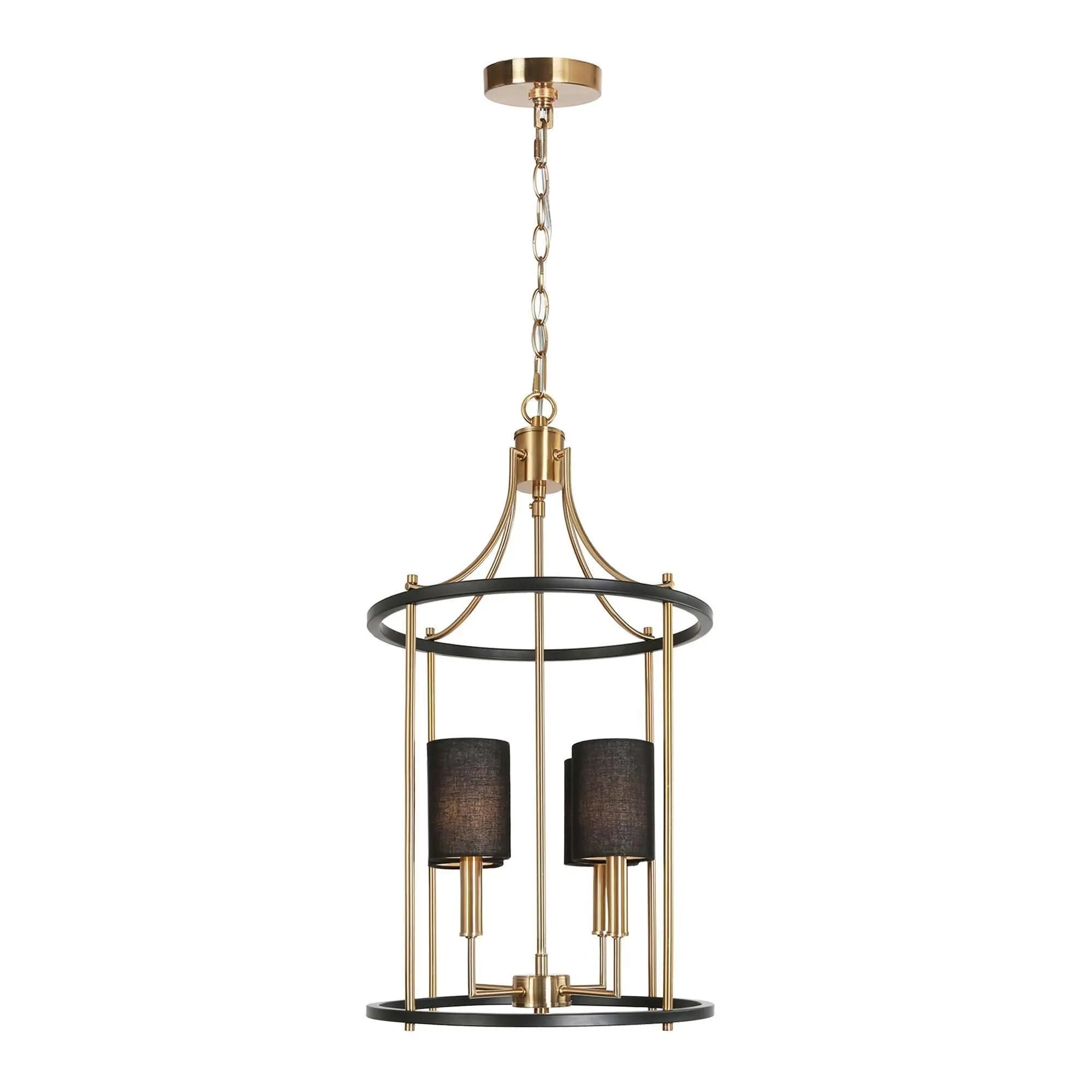 Calyptra 4-Light Mini Black Chandelier