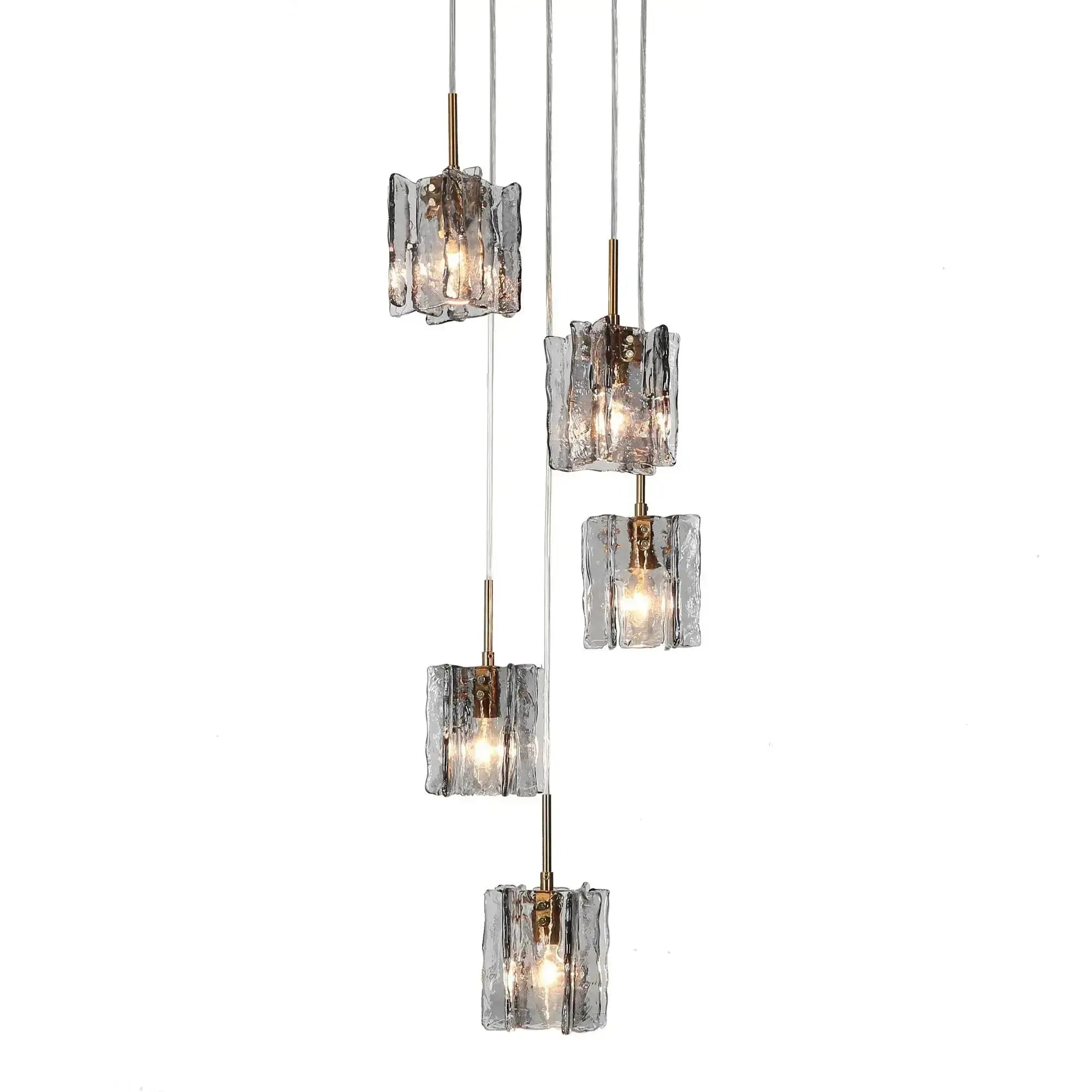 Echonalyri 5-Light Small Black Chandelier