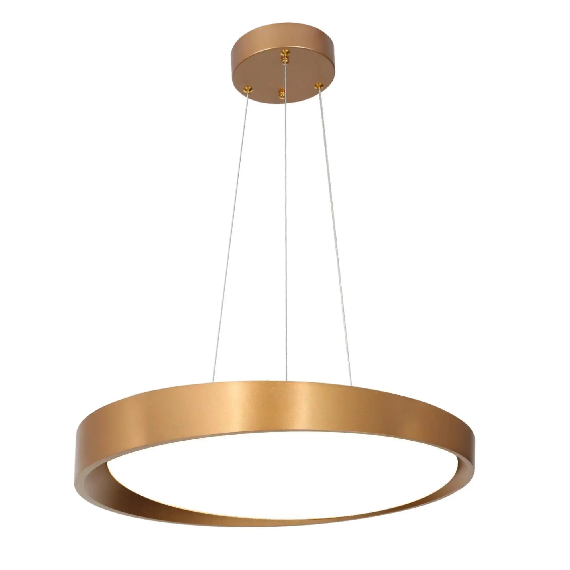 Tabarnak 1-Light Medium Gold LED Modern Pendant Light Fixtures