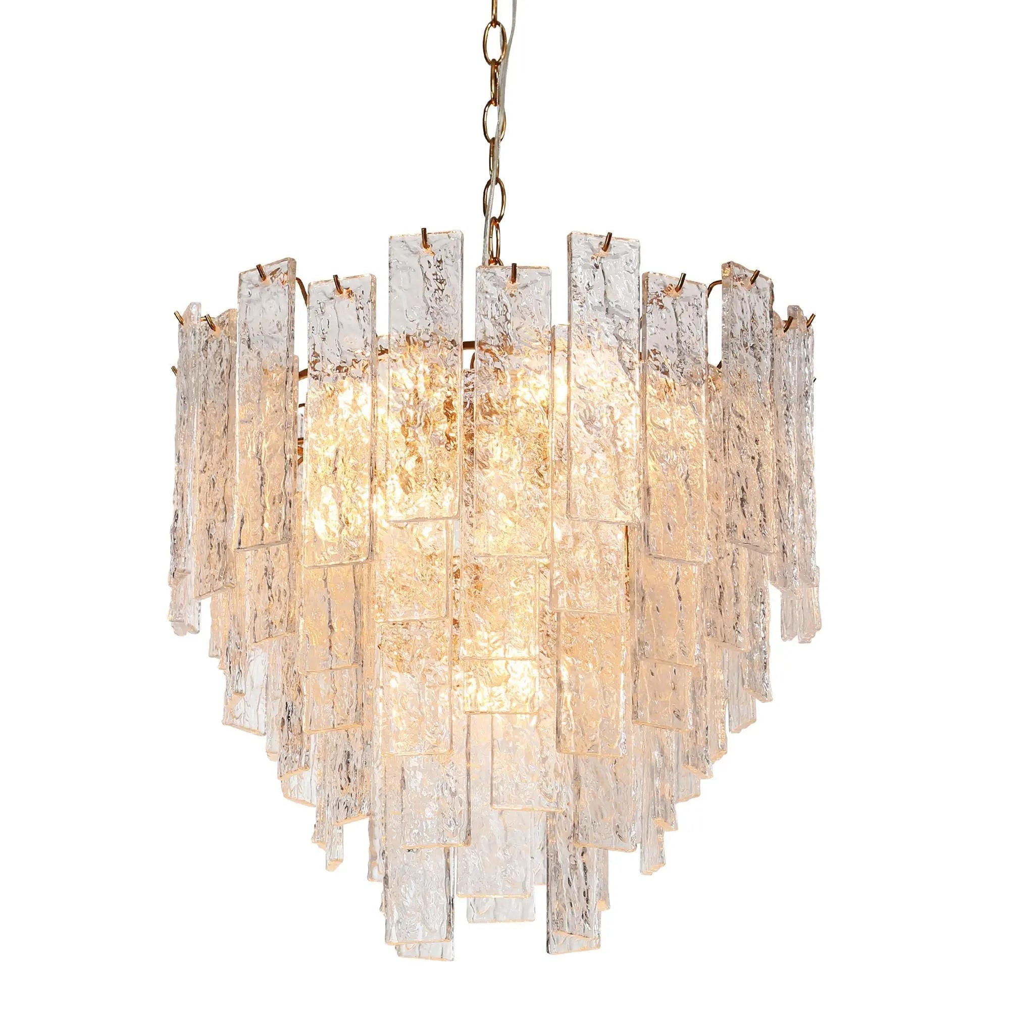 Engaveric 8-Light Small Brass Chandelier