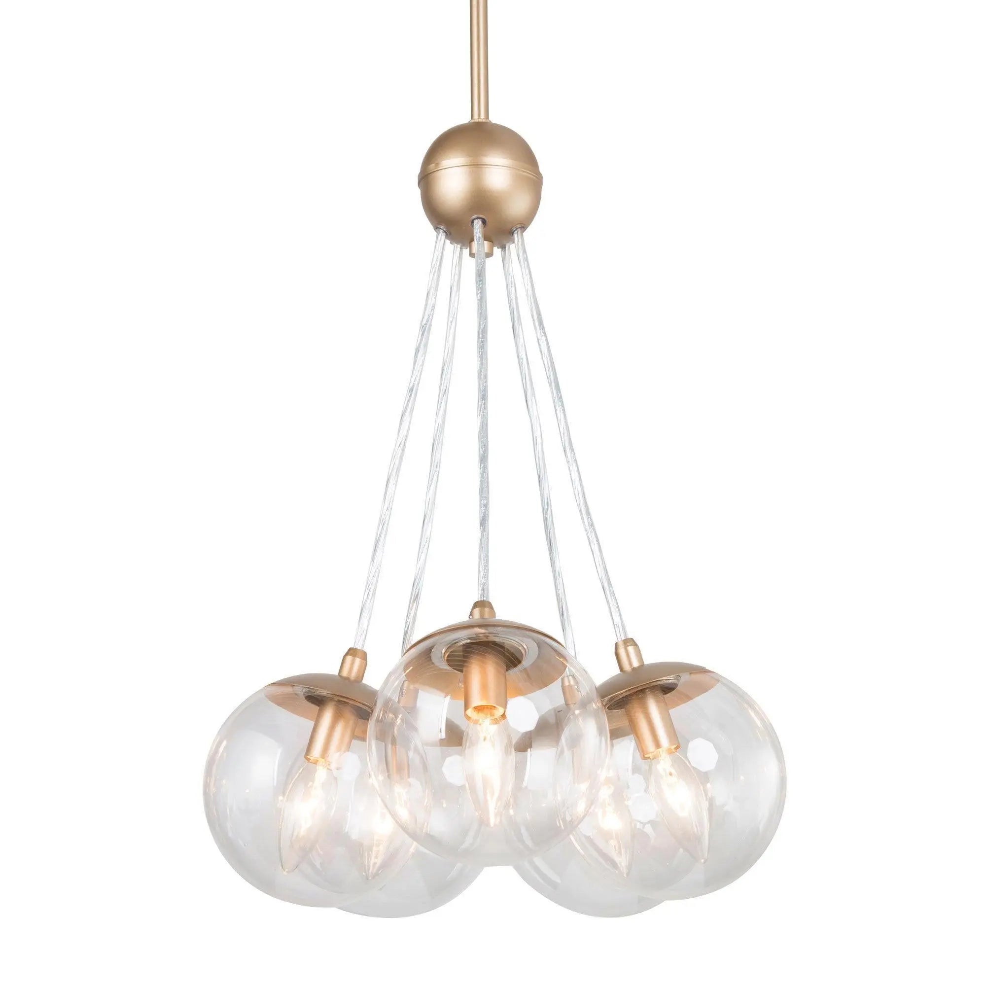 Serenitee 5-Light Small Gold Chandelier