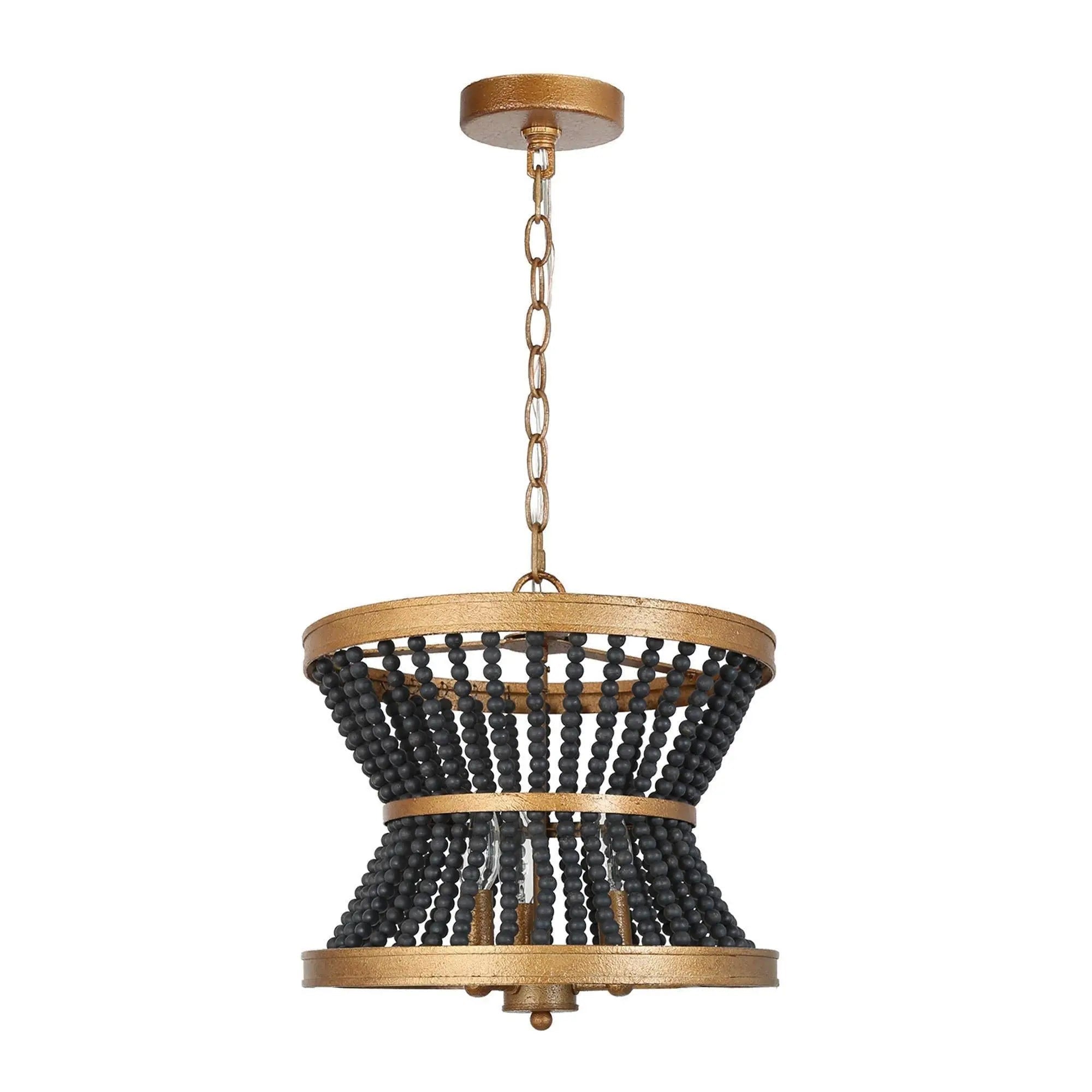 Cassandralic 3-Light Mini Black Chandelier
