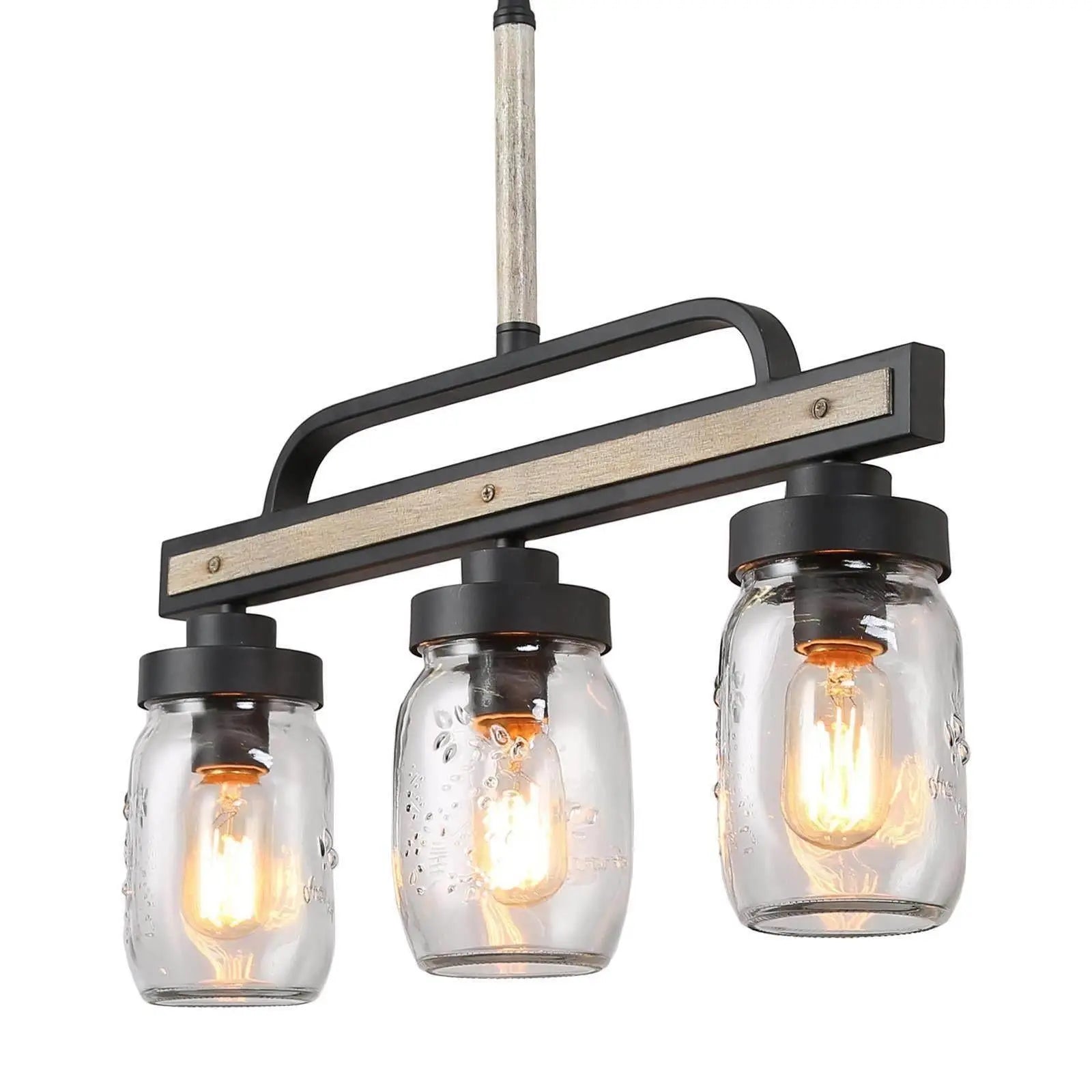 Alinettage 3-Light Medium Black Chandelier