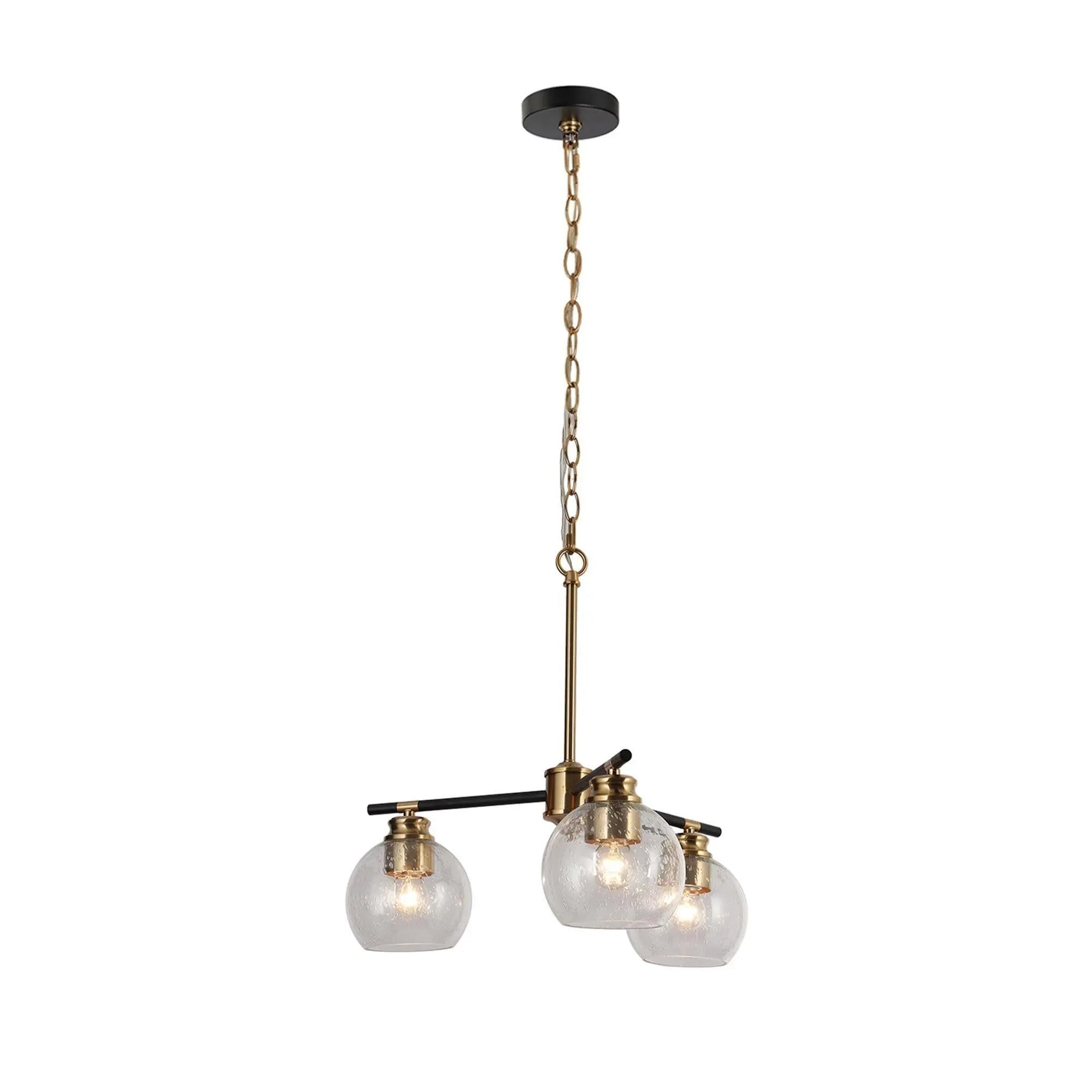 Amaryllis 3-Light Small Black Chandelier