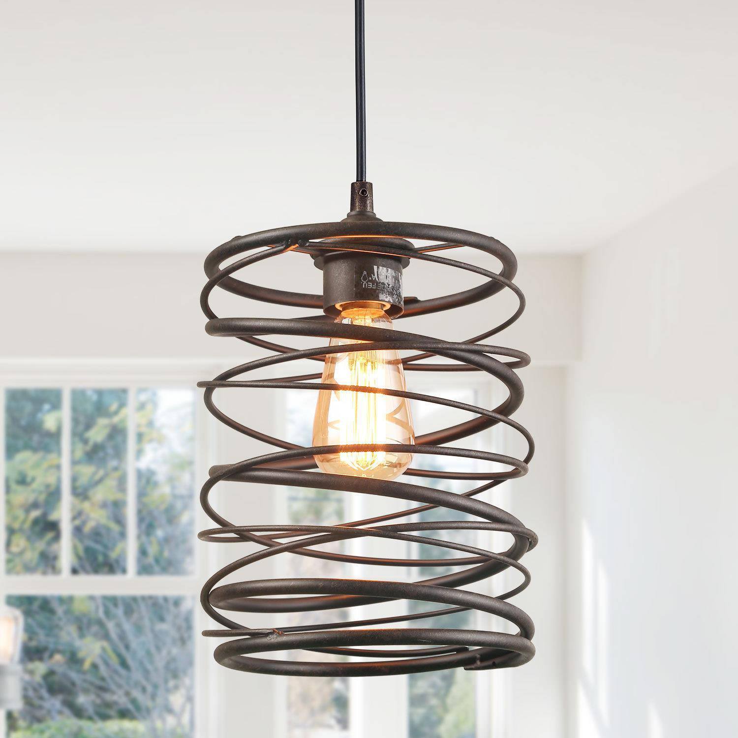 Alpinum 1-Light Mini Gold Modern Pendant Light Fixtures