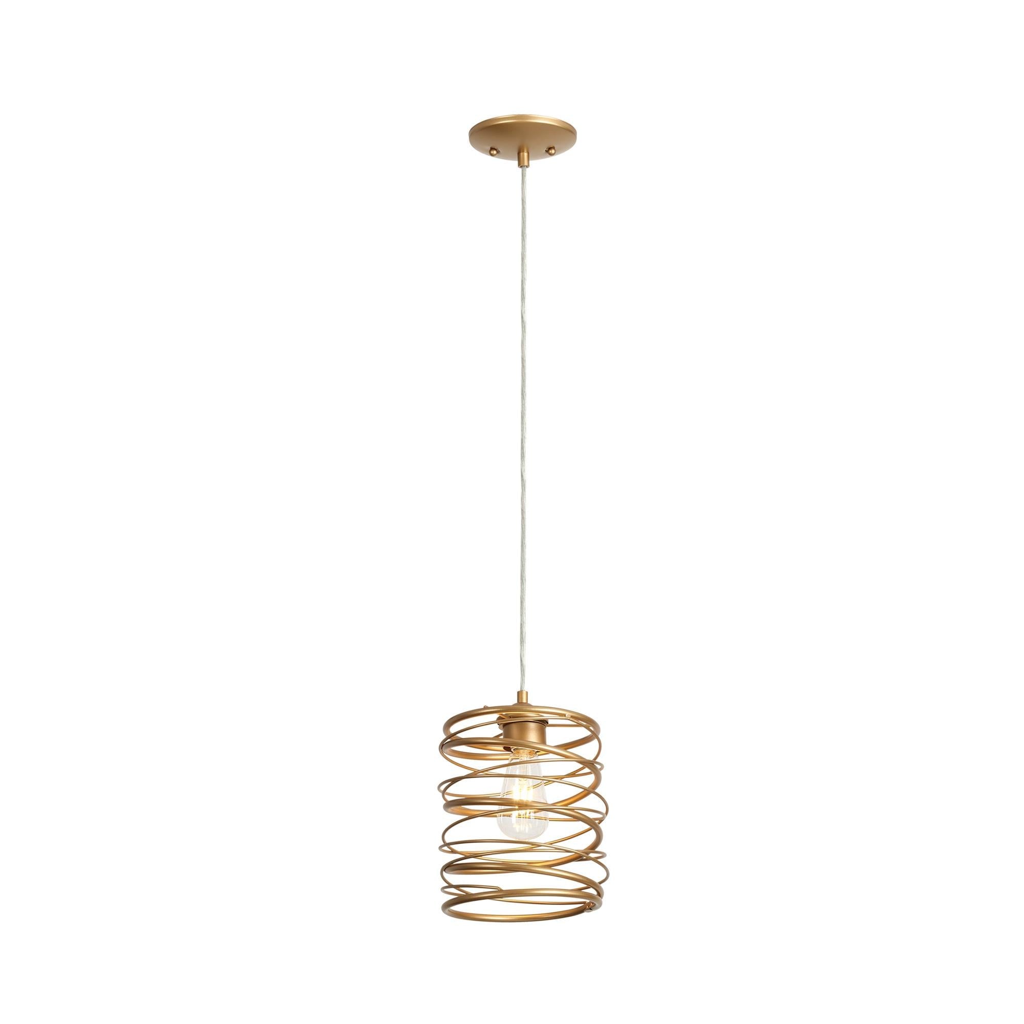 Alpinum 1-Light Mini Gold Modern Pendant Light Fixtures
