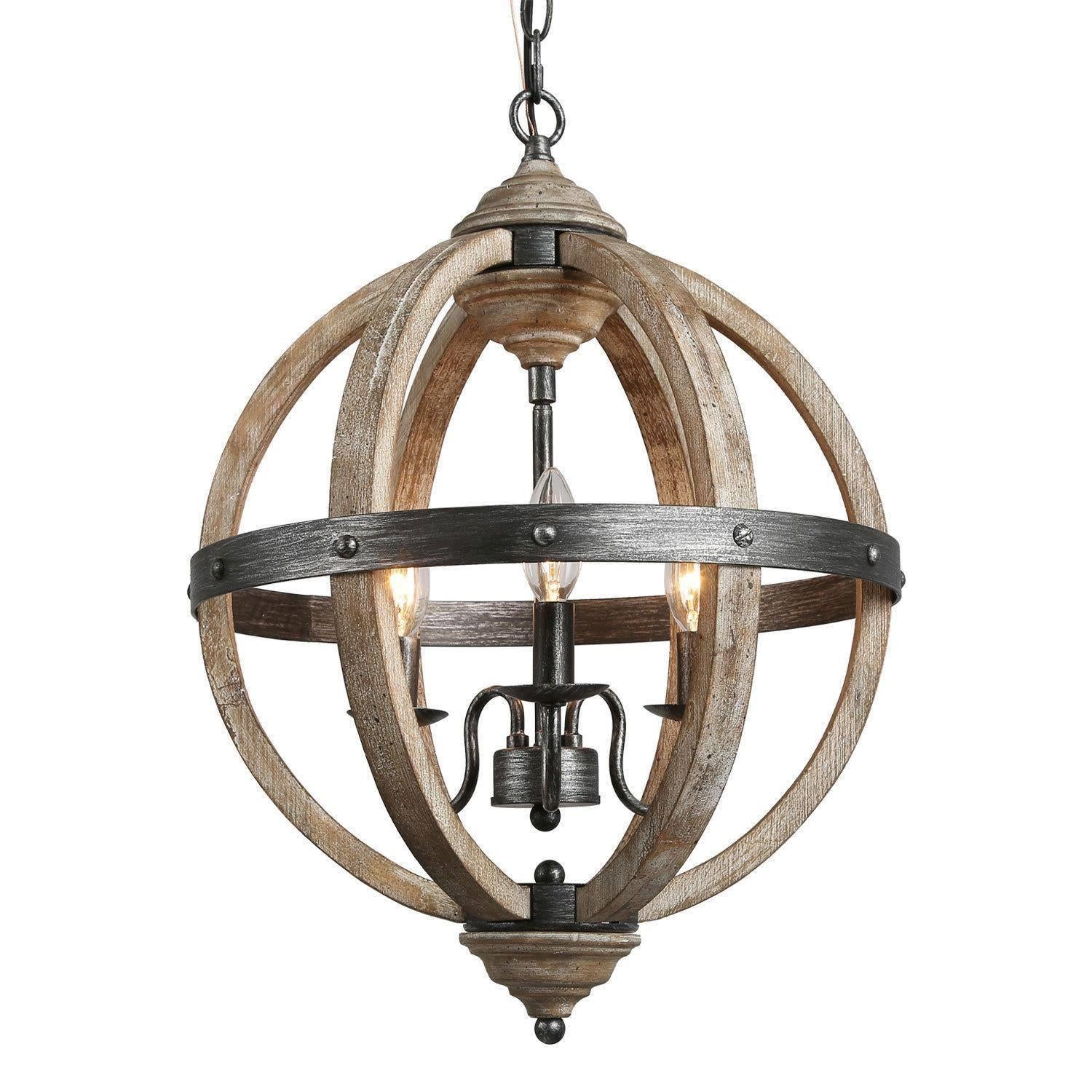Taticollia 3-Light Small Wood Chandelier
