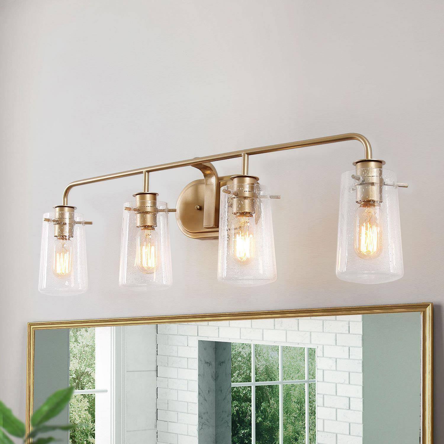 Tethysia 2-Light Gold Vanity Light