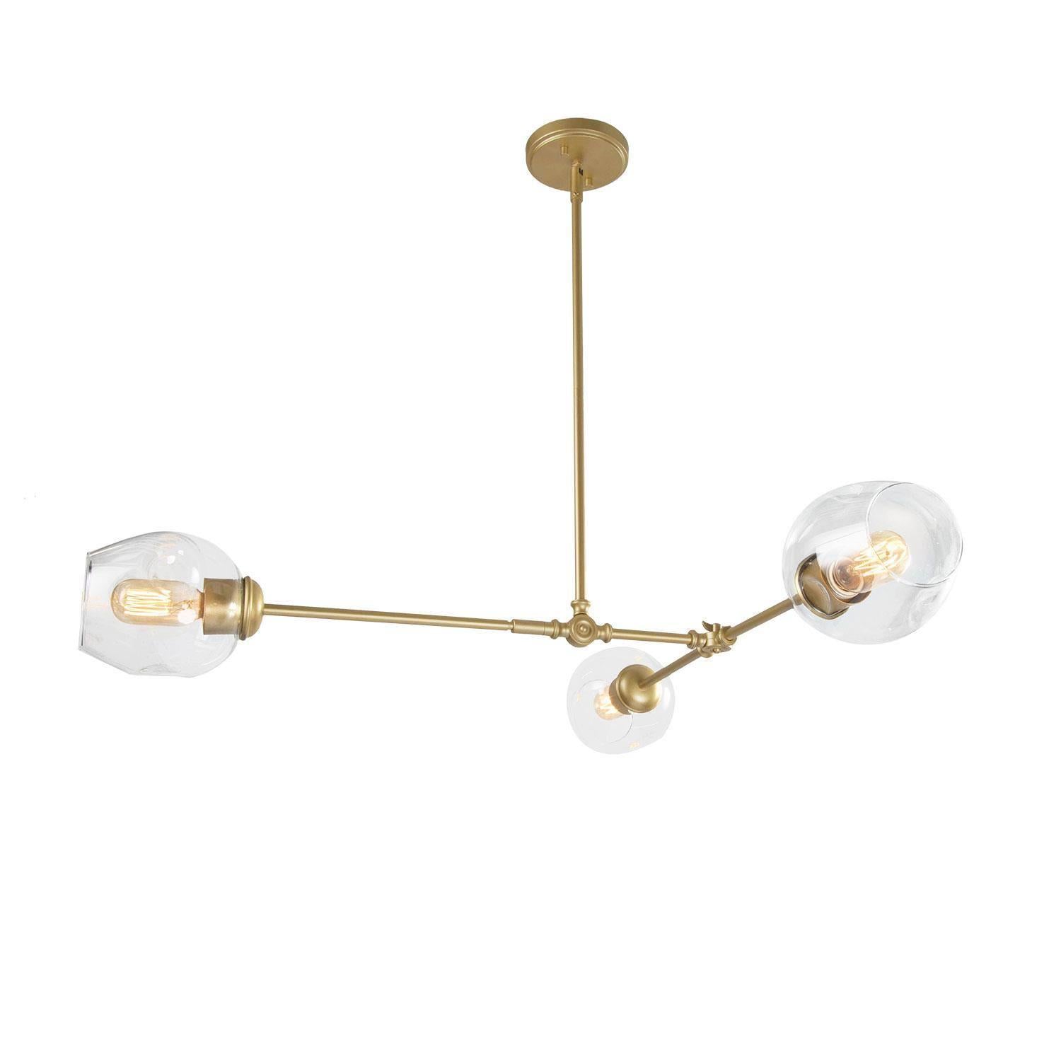 Labycaritasy 3-Light Large Gold Chandelier