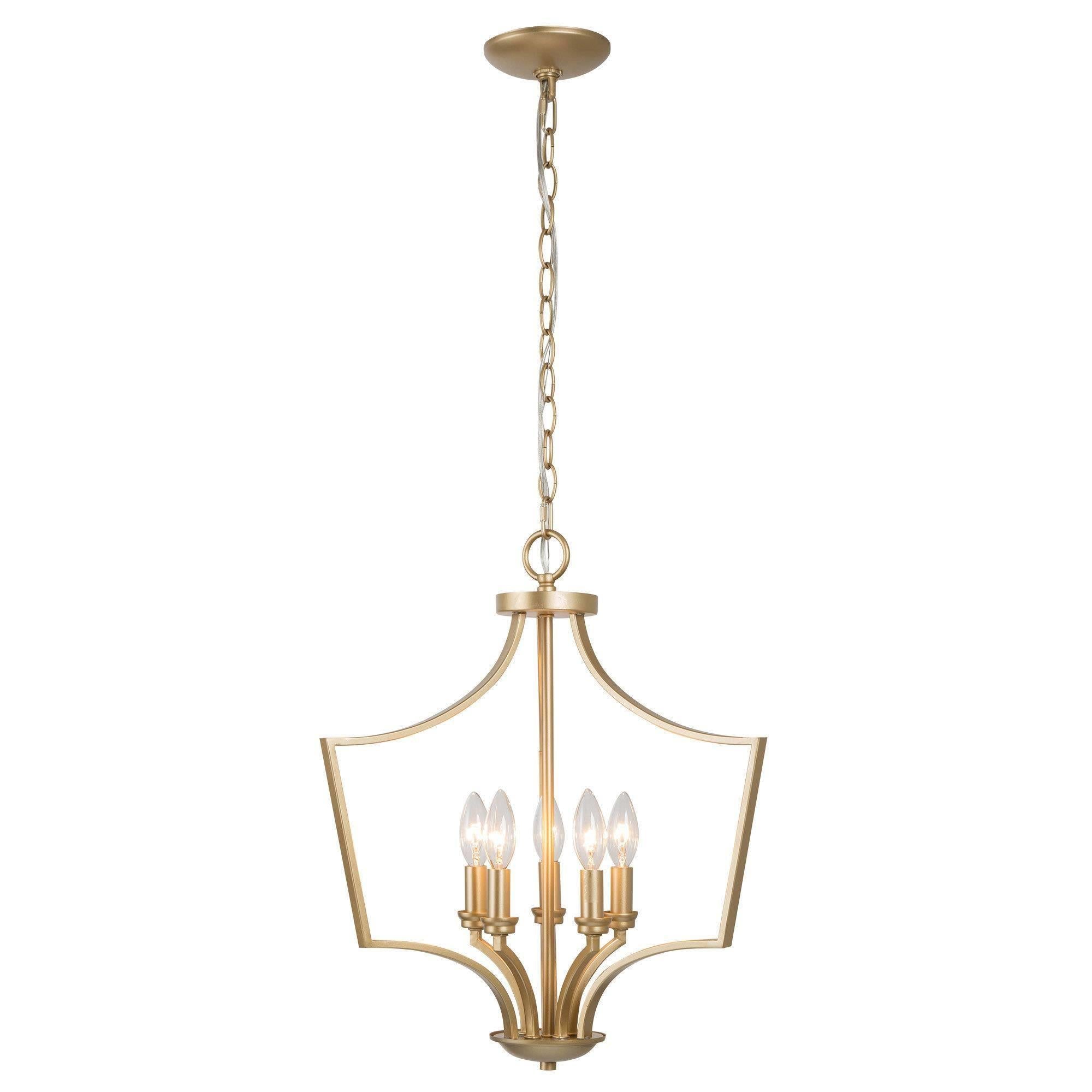 Raglunov 5-Light Small Gold Chandelier