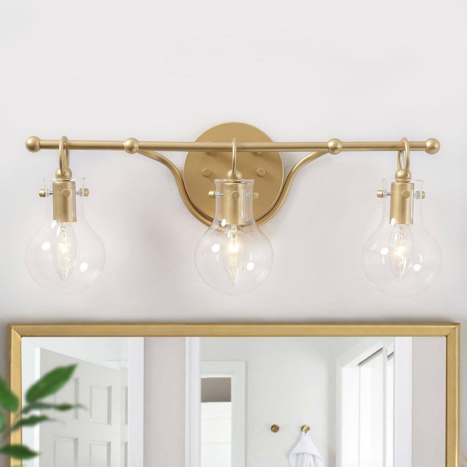 Phosphenes 4-Light Gold Vanity Light