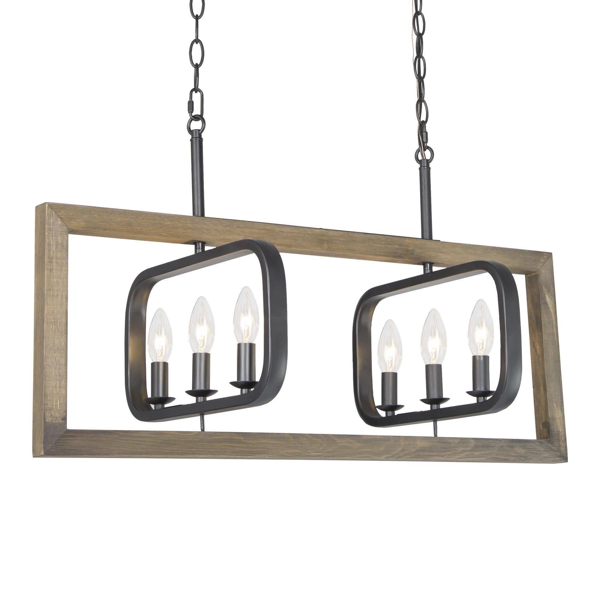 Sydney 6-Light Large Wood Chandelier