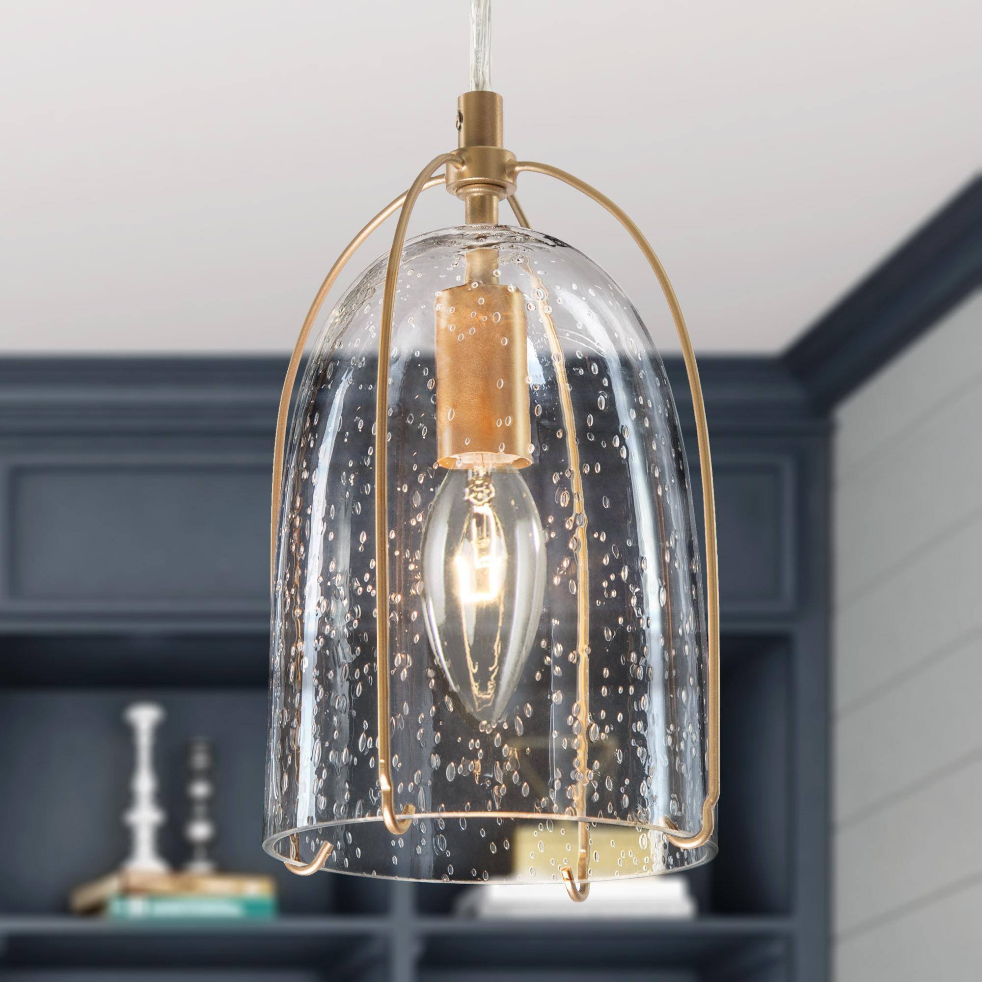 Eritrichium 1-Light Mini Gold Modern Pendant Light Fixtures
