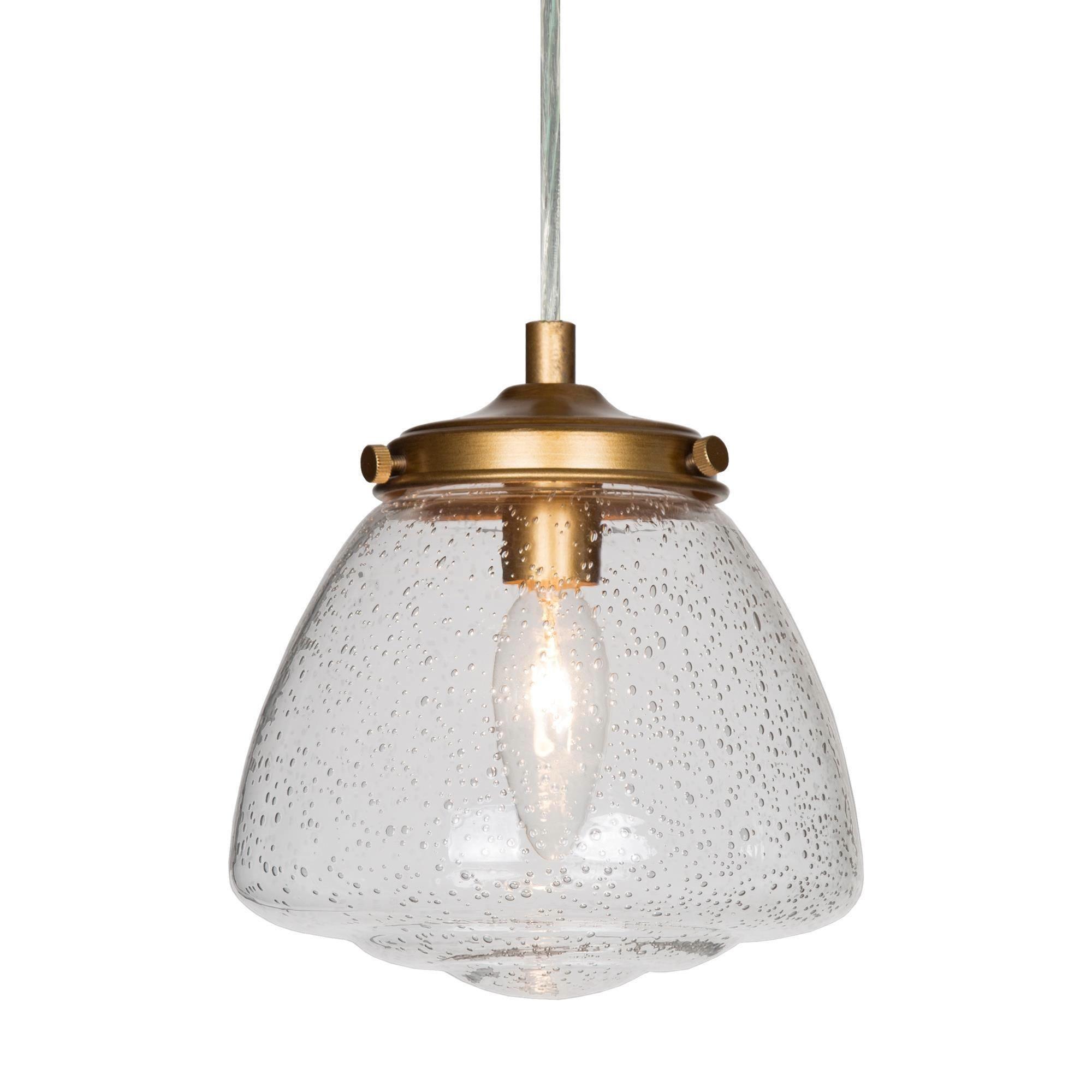 1-Light Glass Pendant Lights