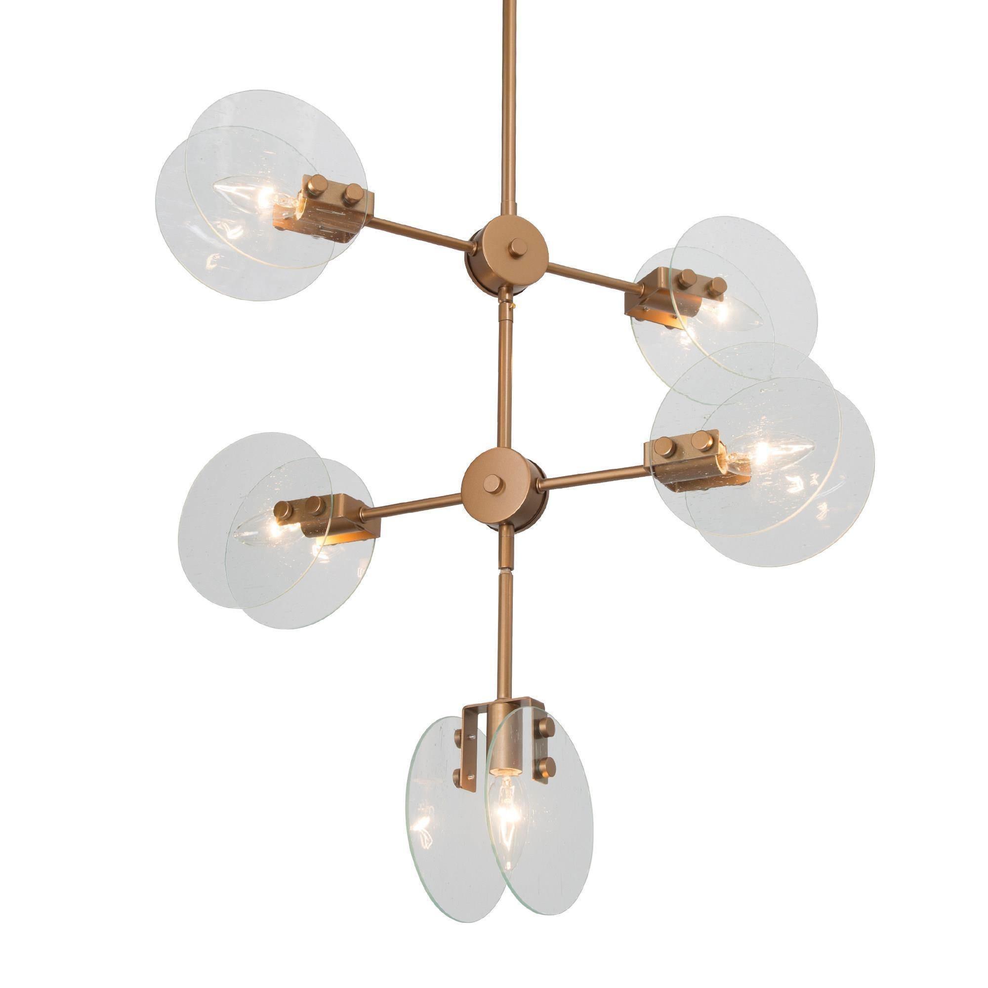 5-Light Modern Glass Chandeliers