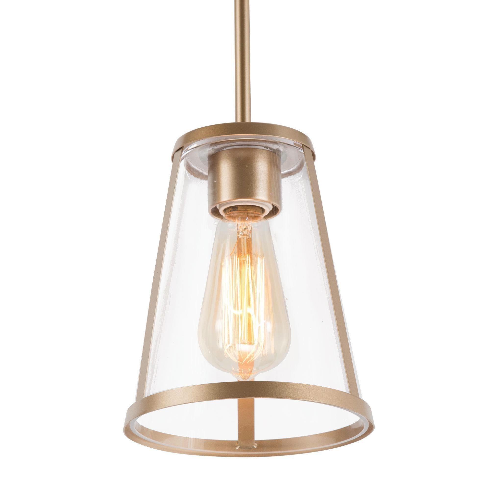 1-Light Gold Pendant Lights