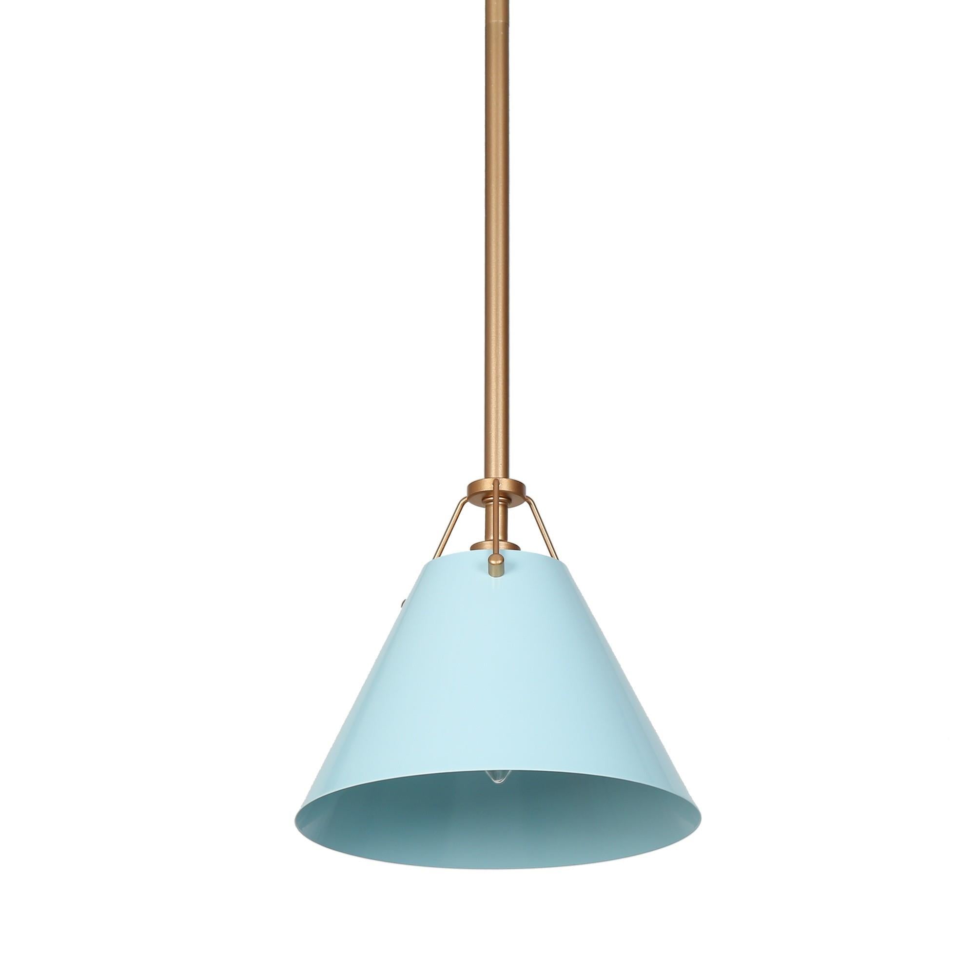 Colbert 1-Light Mini Blue Modern Pendant Light Fixtures