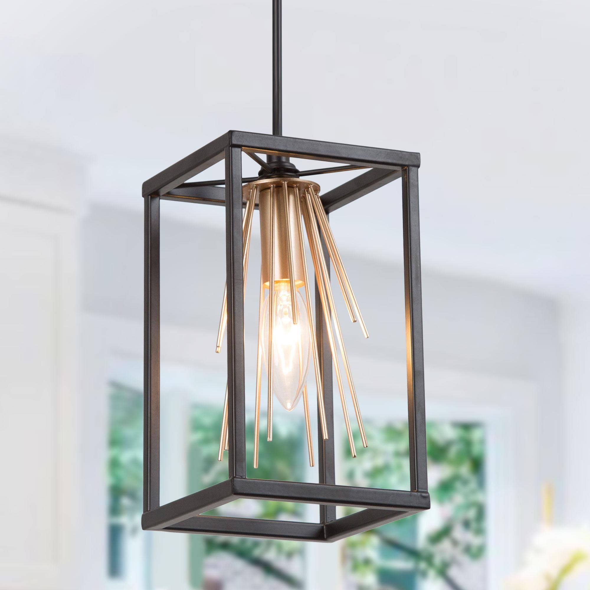 Iianmin 4-Light Mini Brass Chandelier