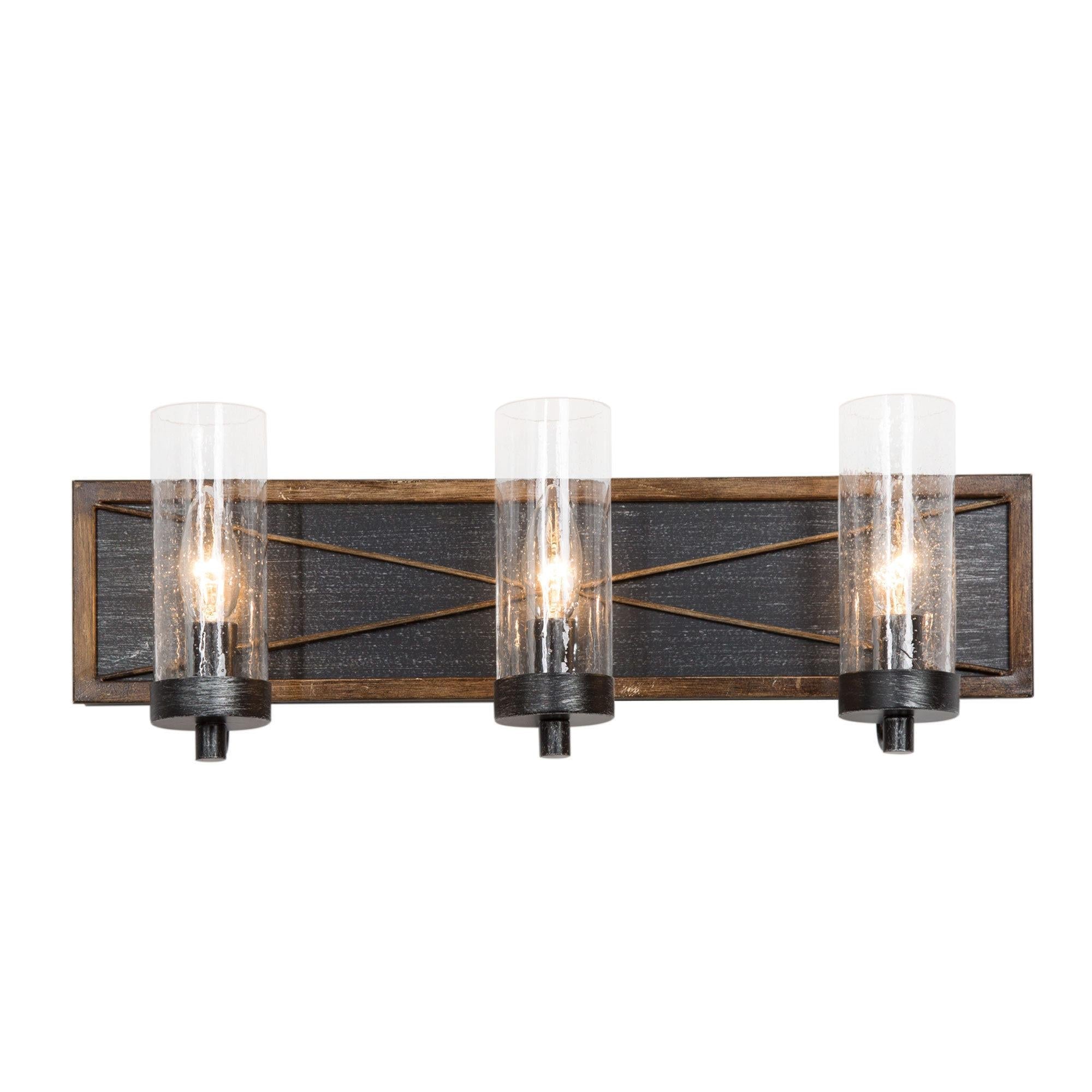 Muffsangh 3-Light Wood Vanity Light