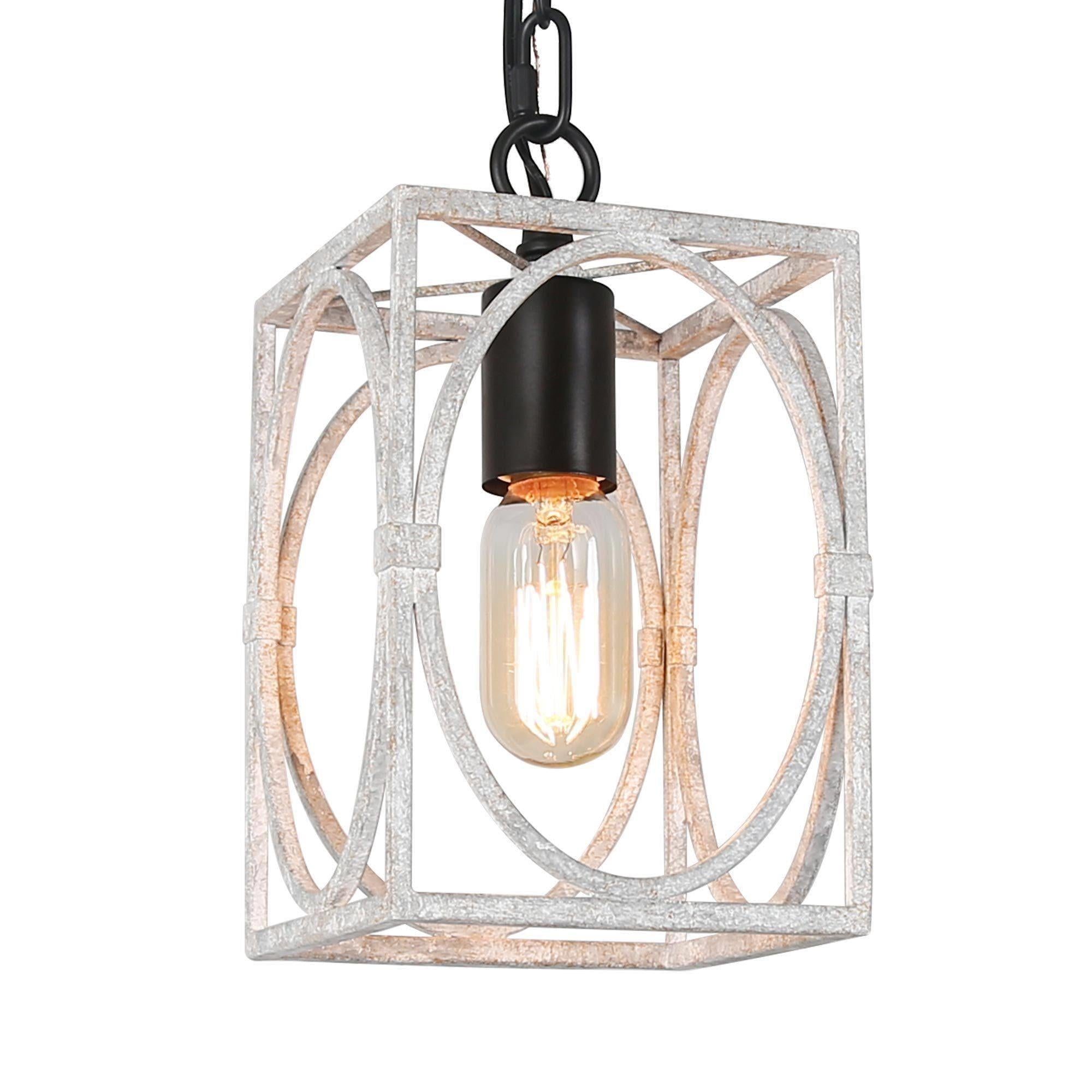 Hutchisson 1-Light Mini Black Farmhouse Pendant Light Fixtures