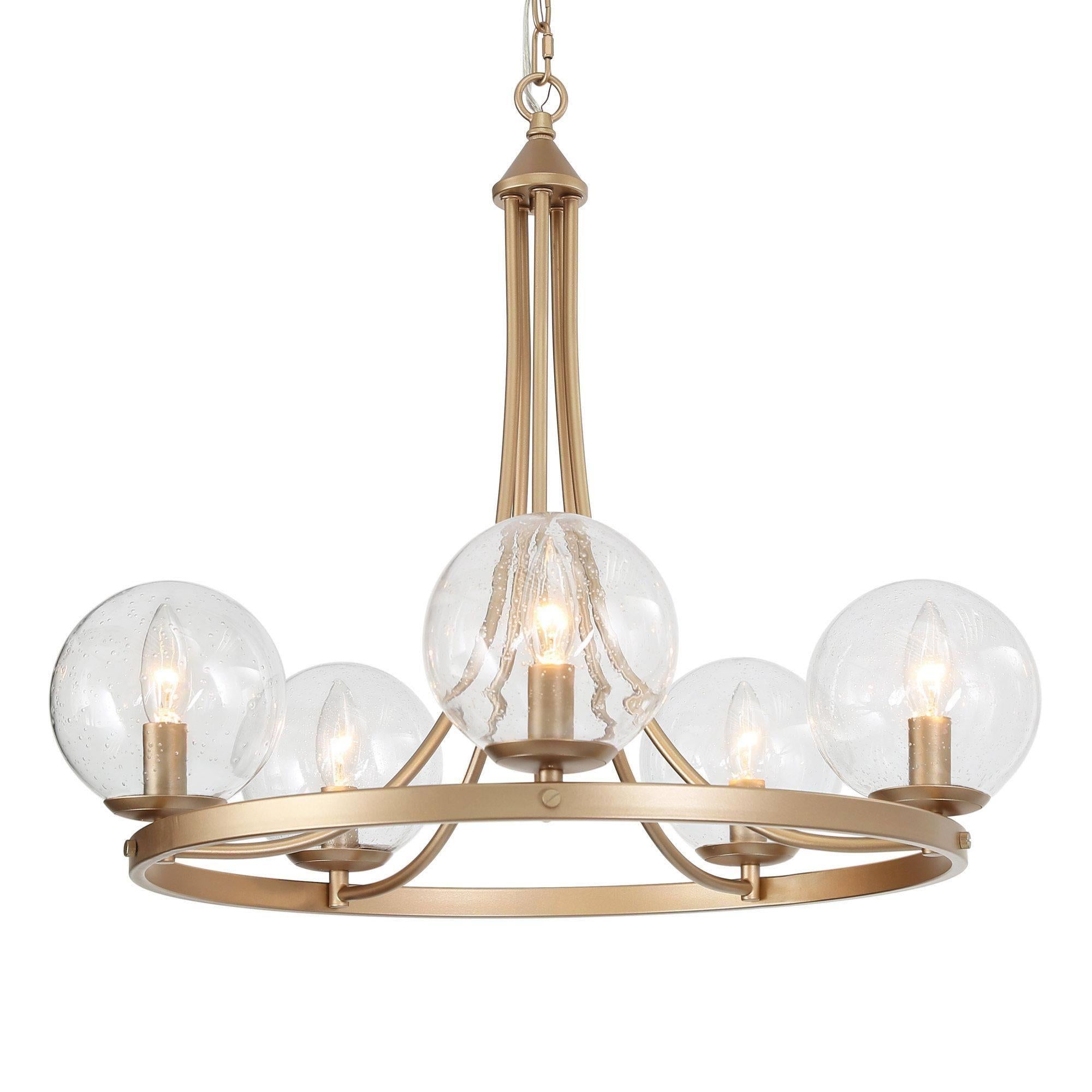 Tyrone 5-Light Medium Gold Chandelier