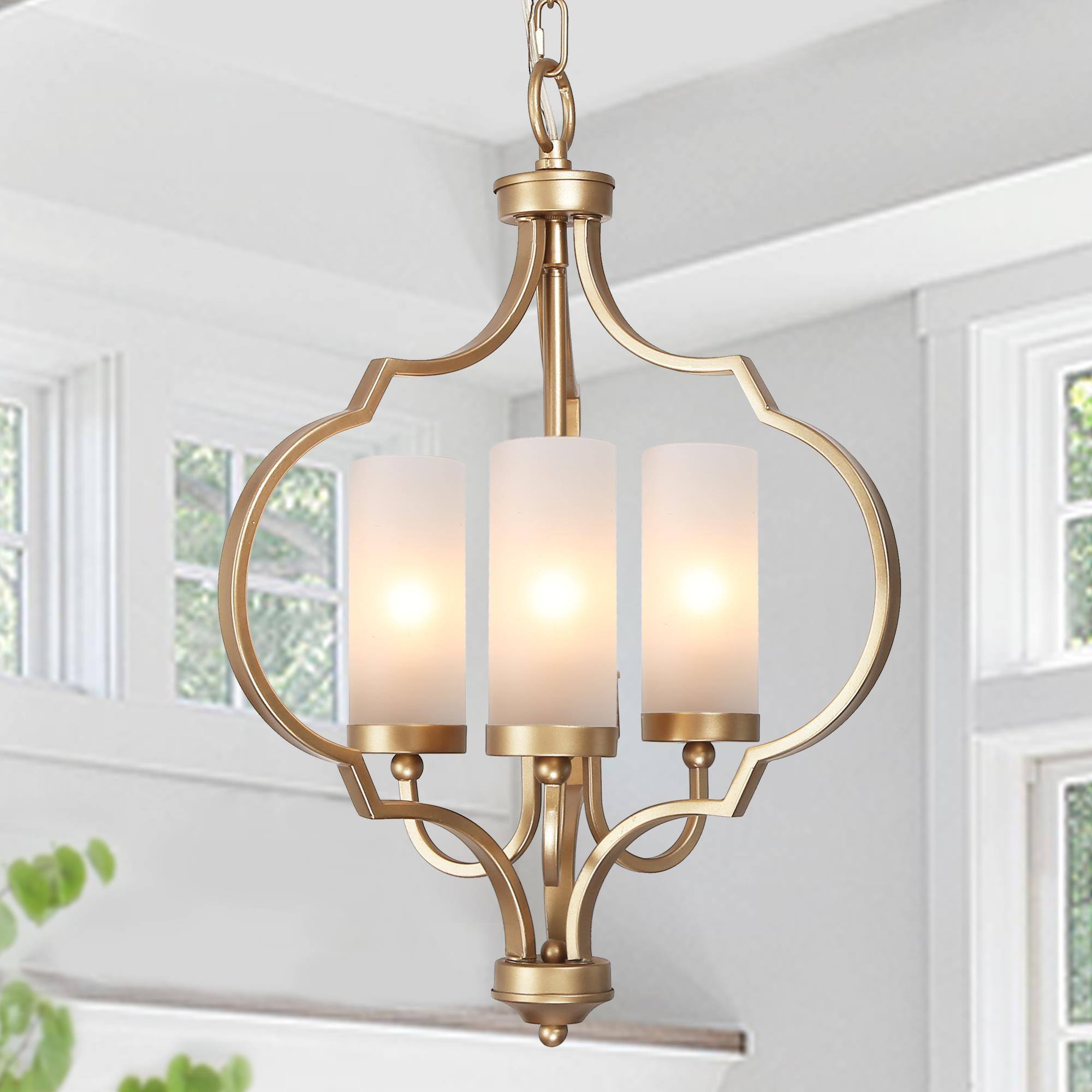Nopalitos 3-Light Small Black Chandelier