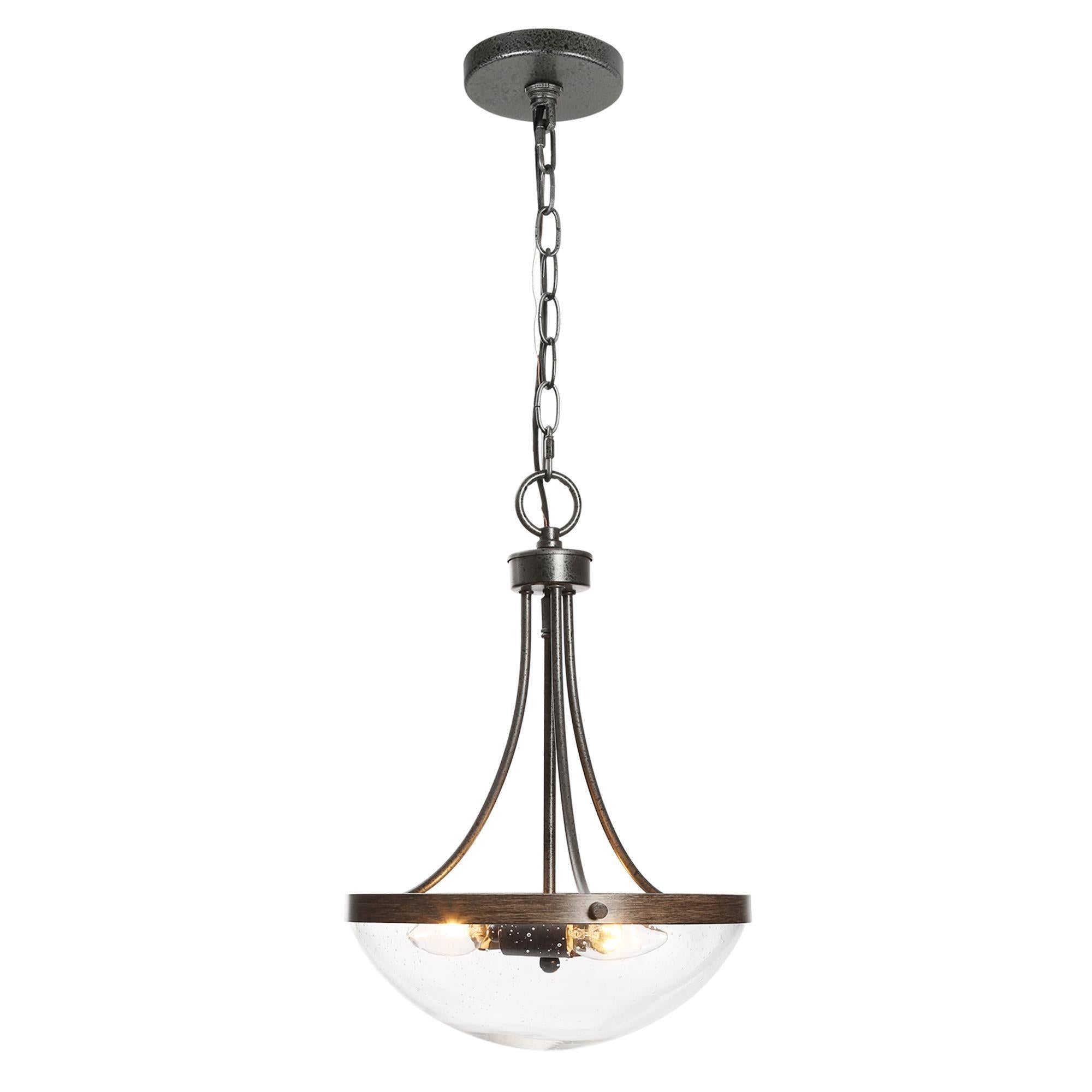 Periclymenus 3-Light Mini Black Chandelier