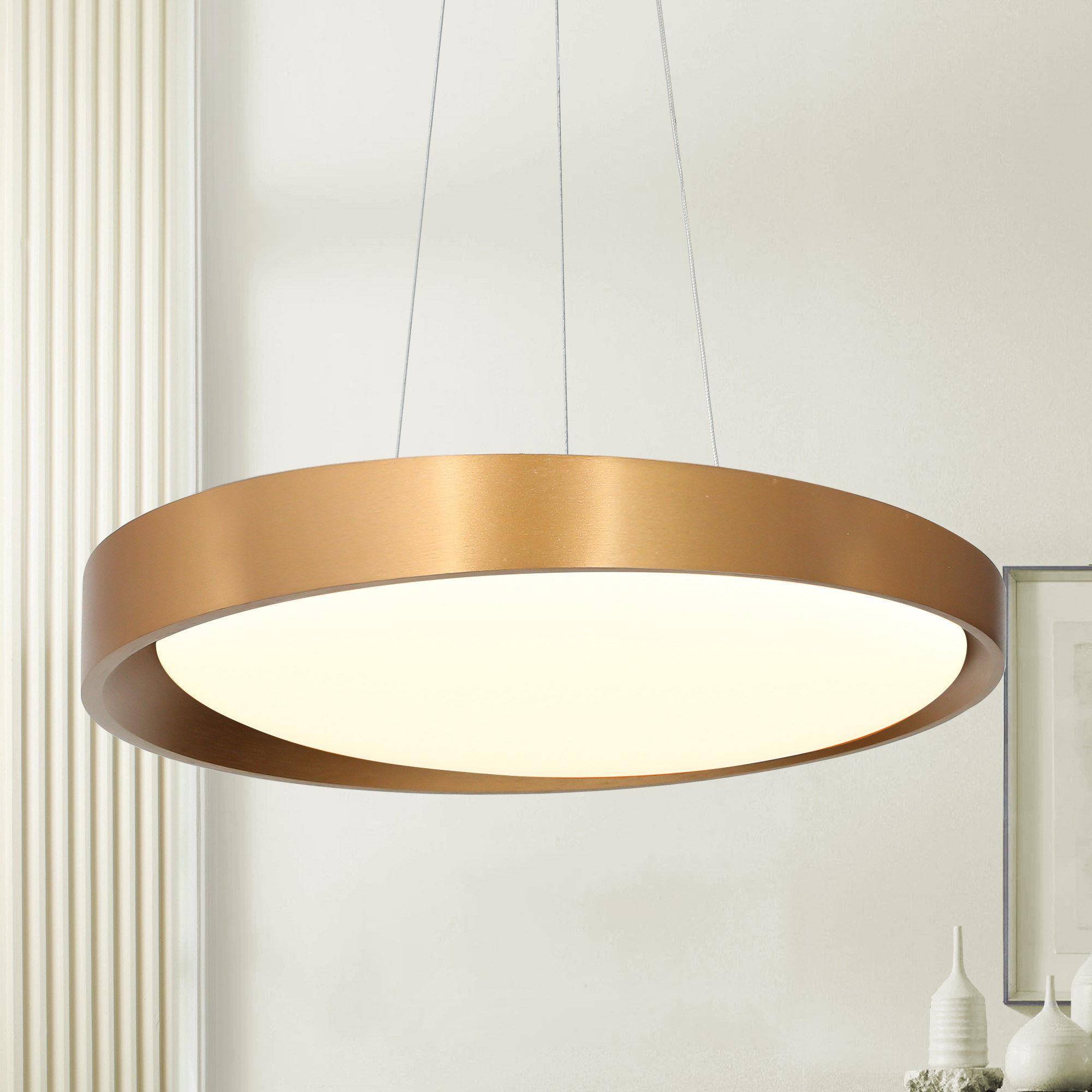 Tabarnak 4-Light 40-in Gold LED Kitchen Island Light