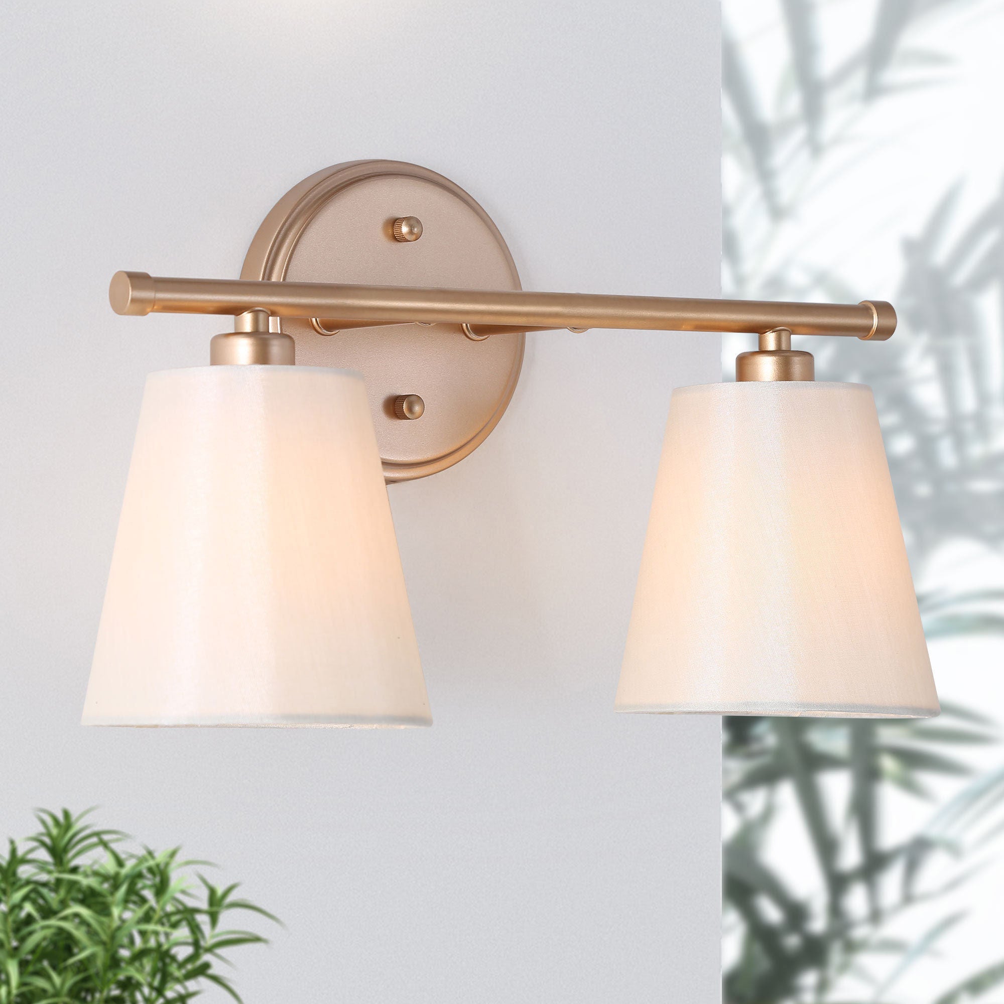 Galateia 2-Light Gold Vanity Light