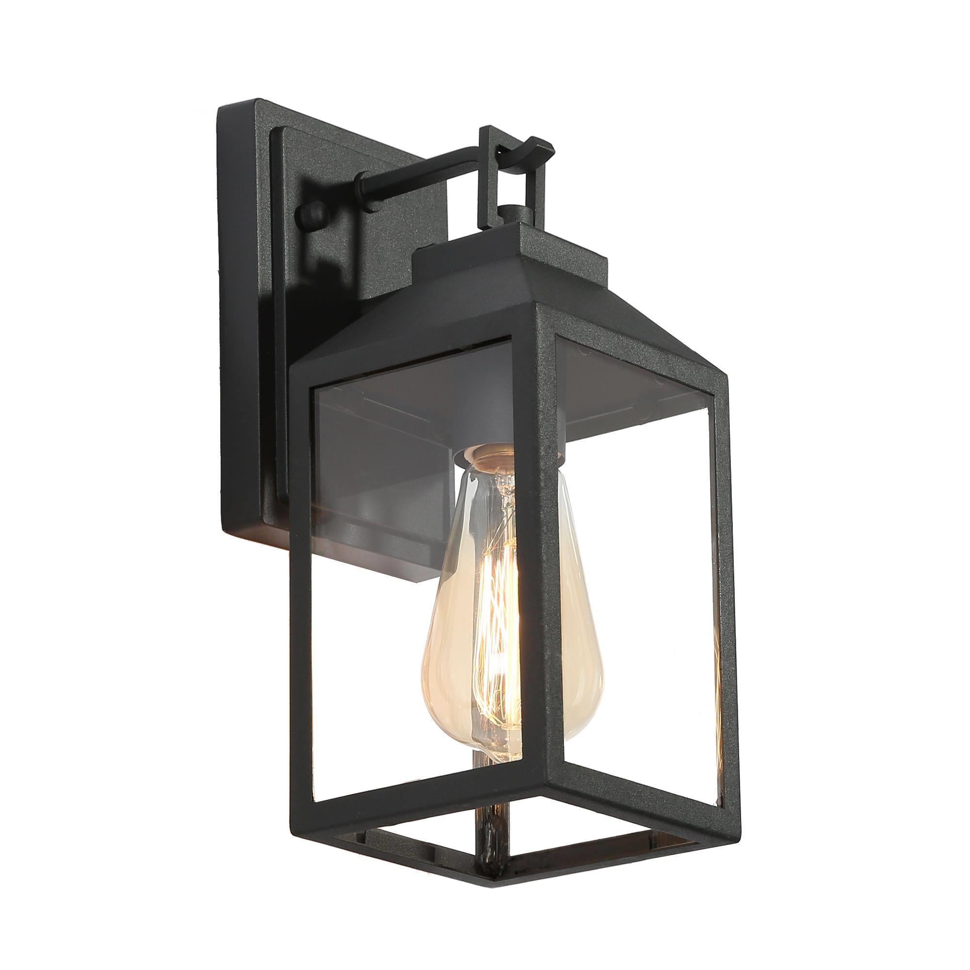 Scaatropurea 11"H 1-Light Black Outdoor Wall Light