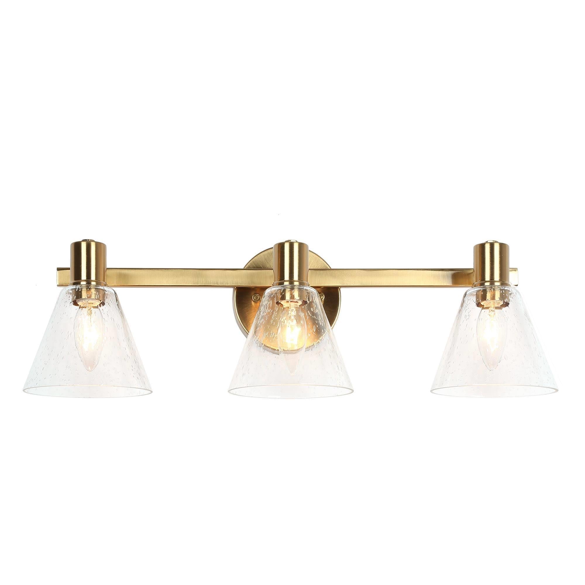 Amaduz 3-Light Brass Vanity Light