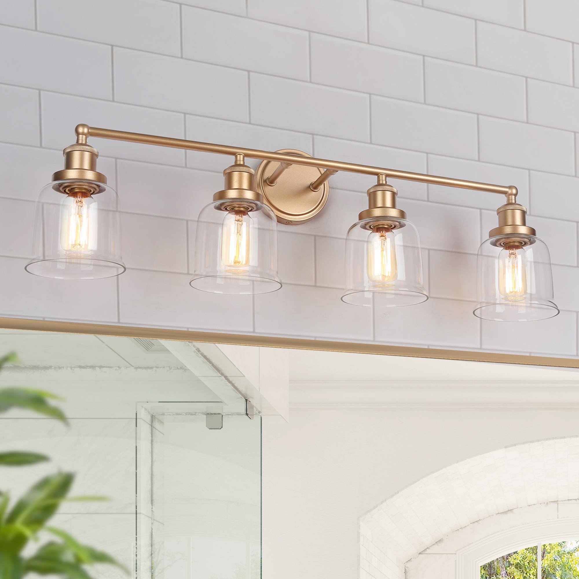Hengrava 1-Light Gold Vanity Light