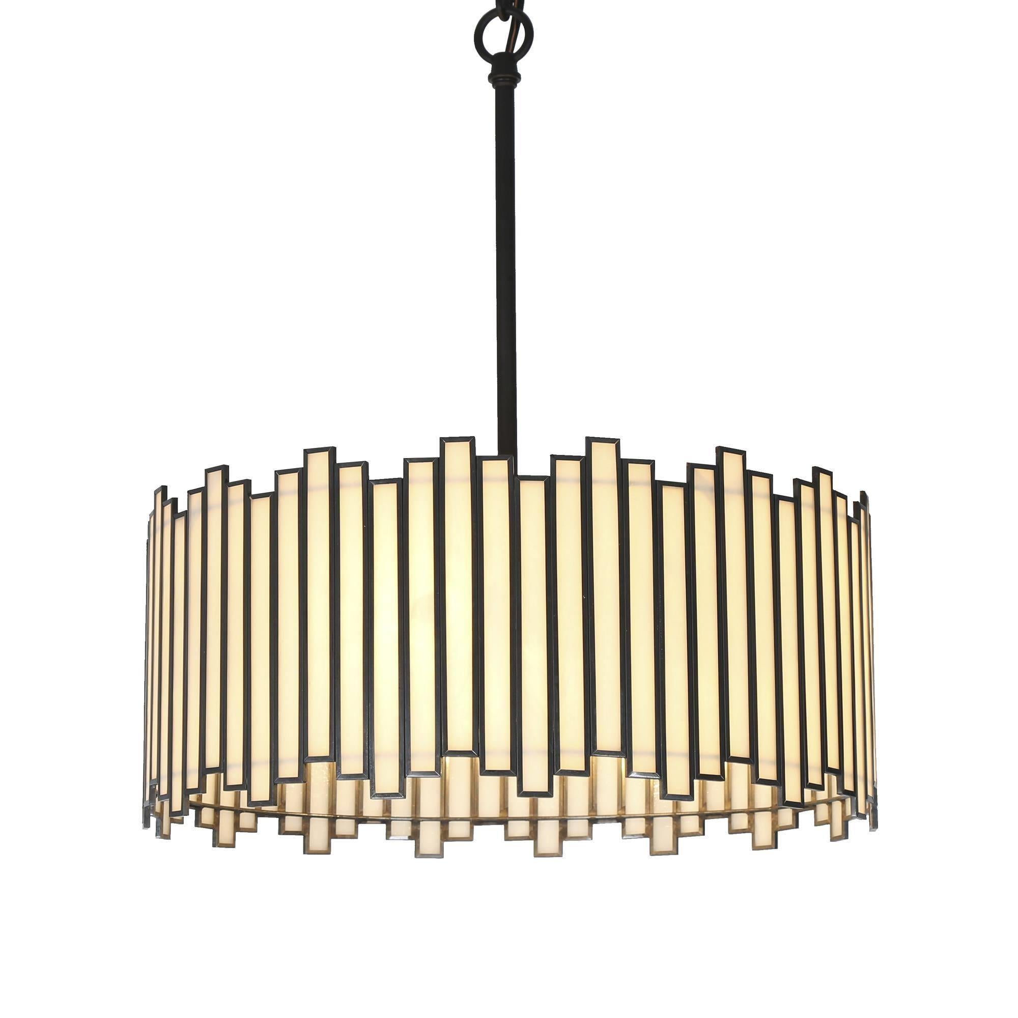 Hemaaolay 4-Light Small Black Chandelier