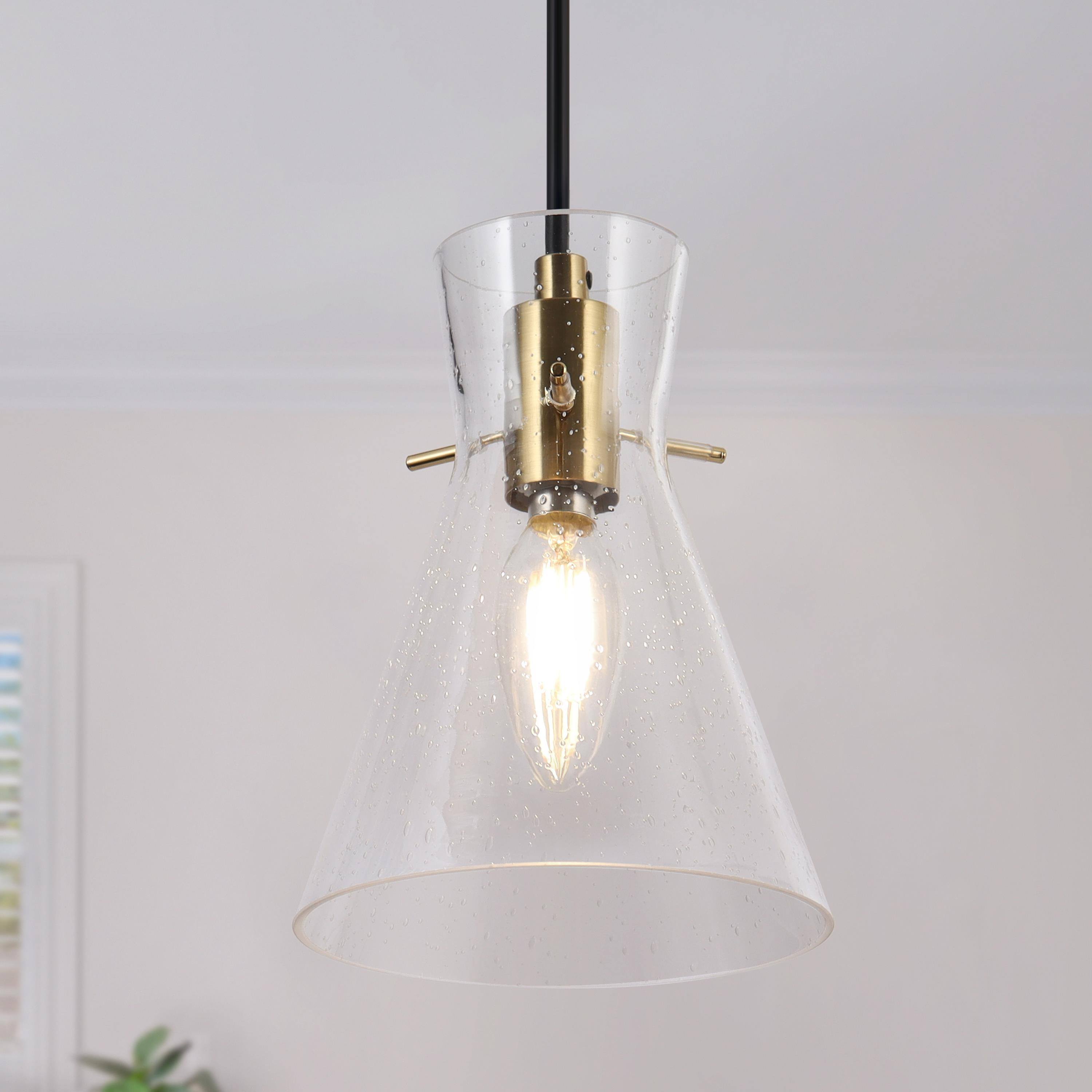 Itpicanaple 1-Light Mini Gold Modern Pendant Light Fixtures