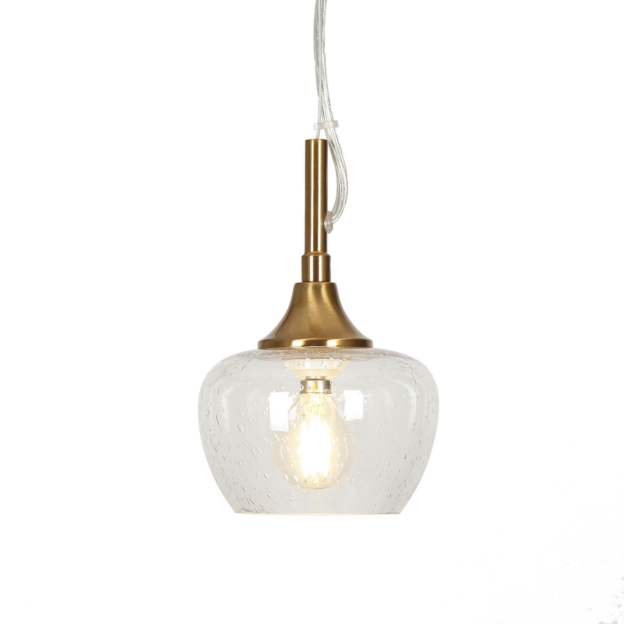 1-Light Glass Pendant Lights