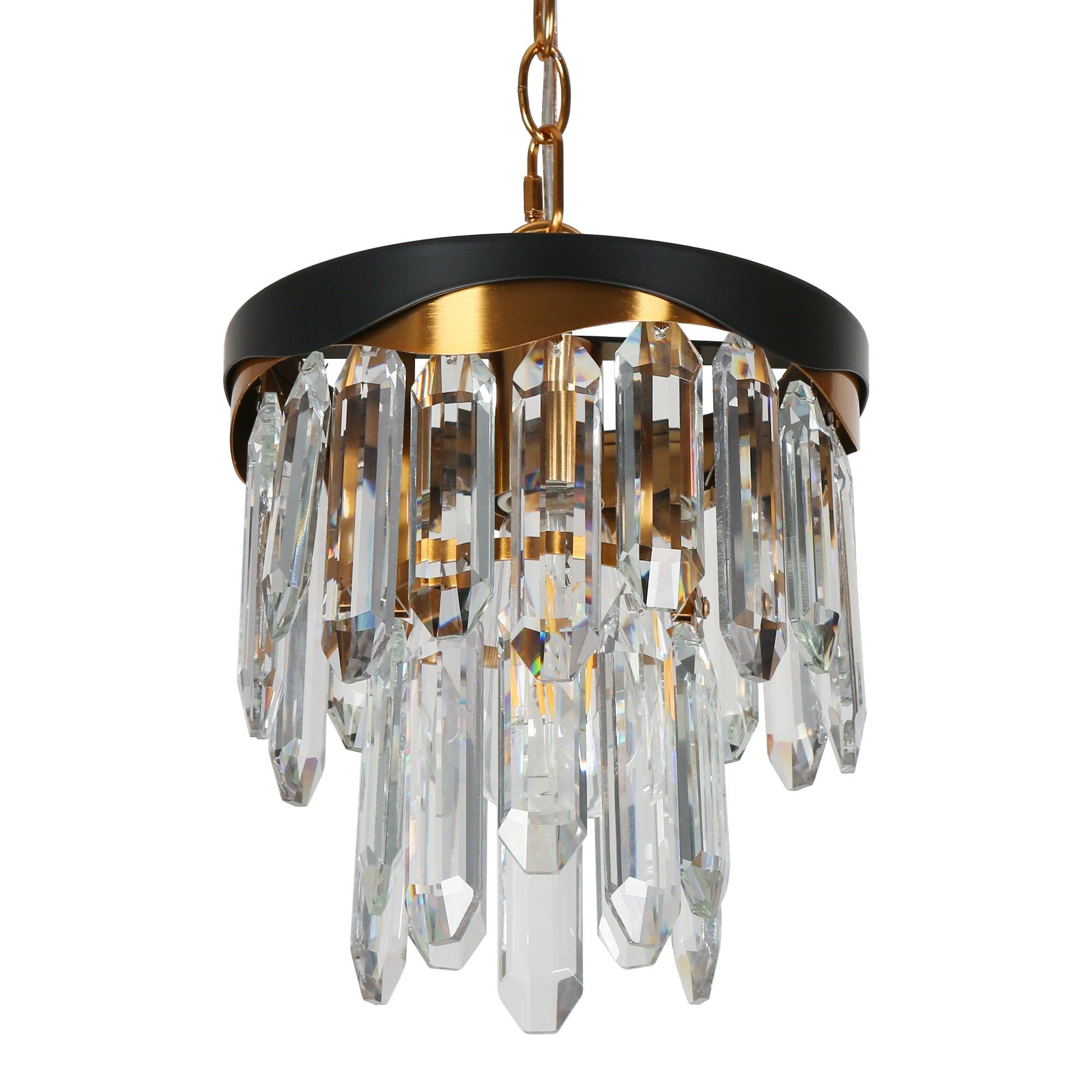 1-Light Modern Crystal Pendant Light