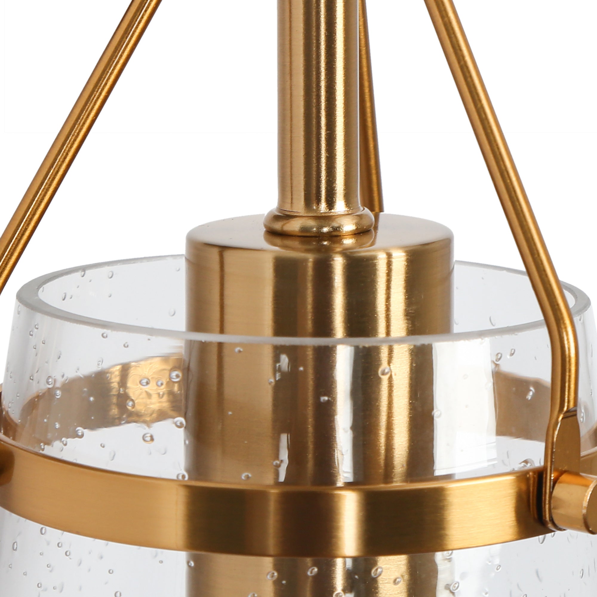 Auisre 1-Light Black and Brass Vanity Light