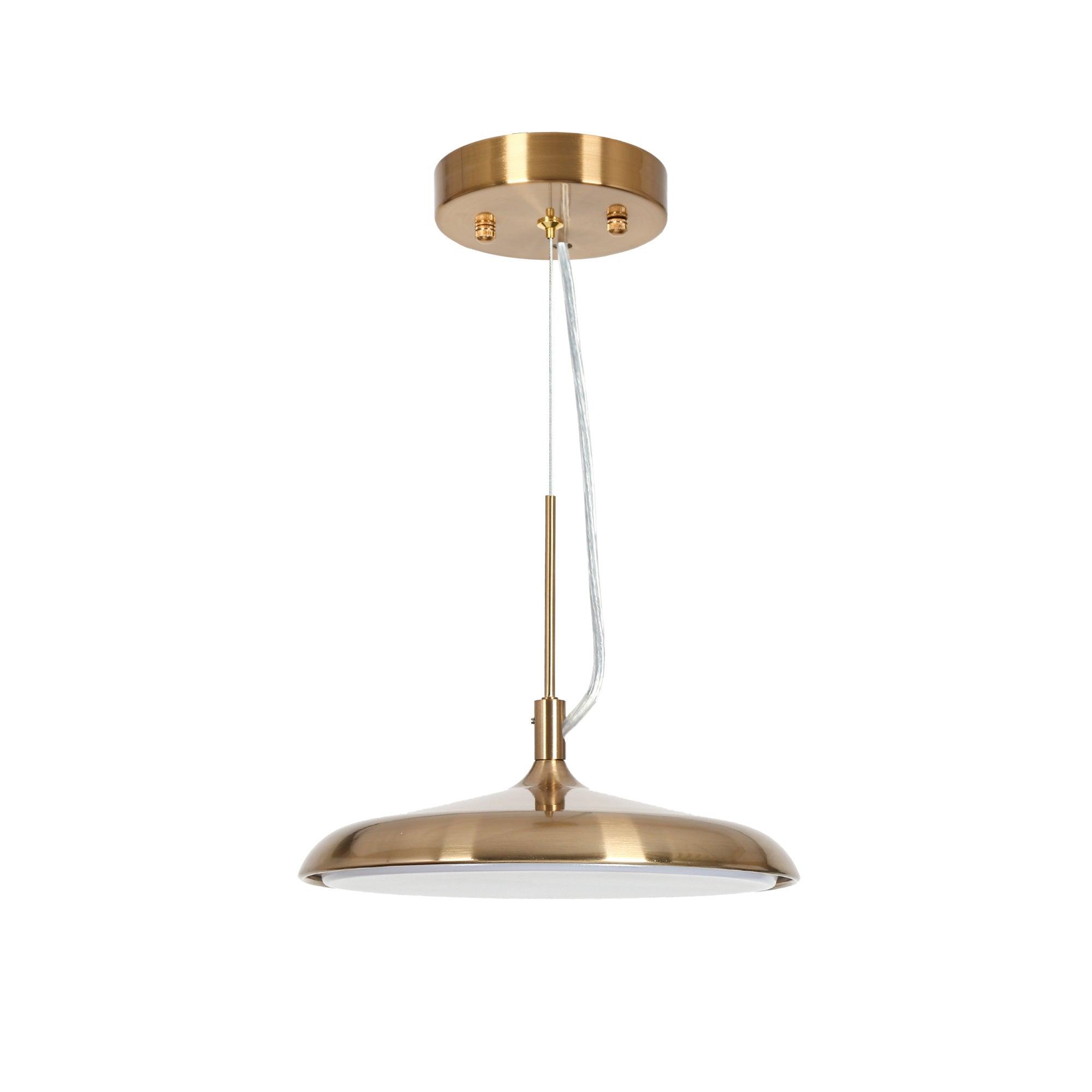 1-Light Gold LED Pendant Light