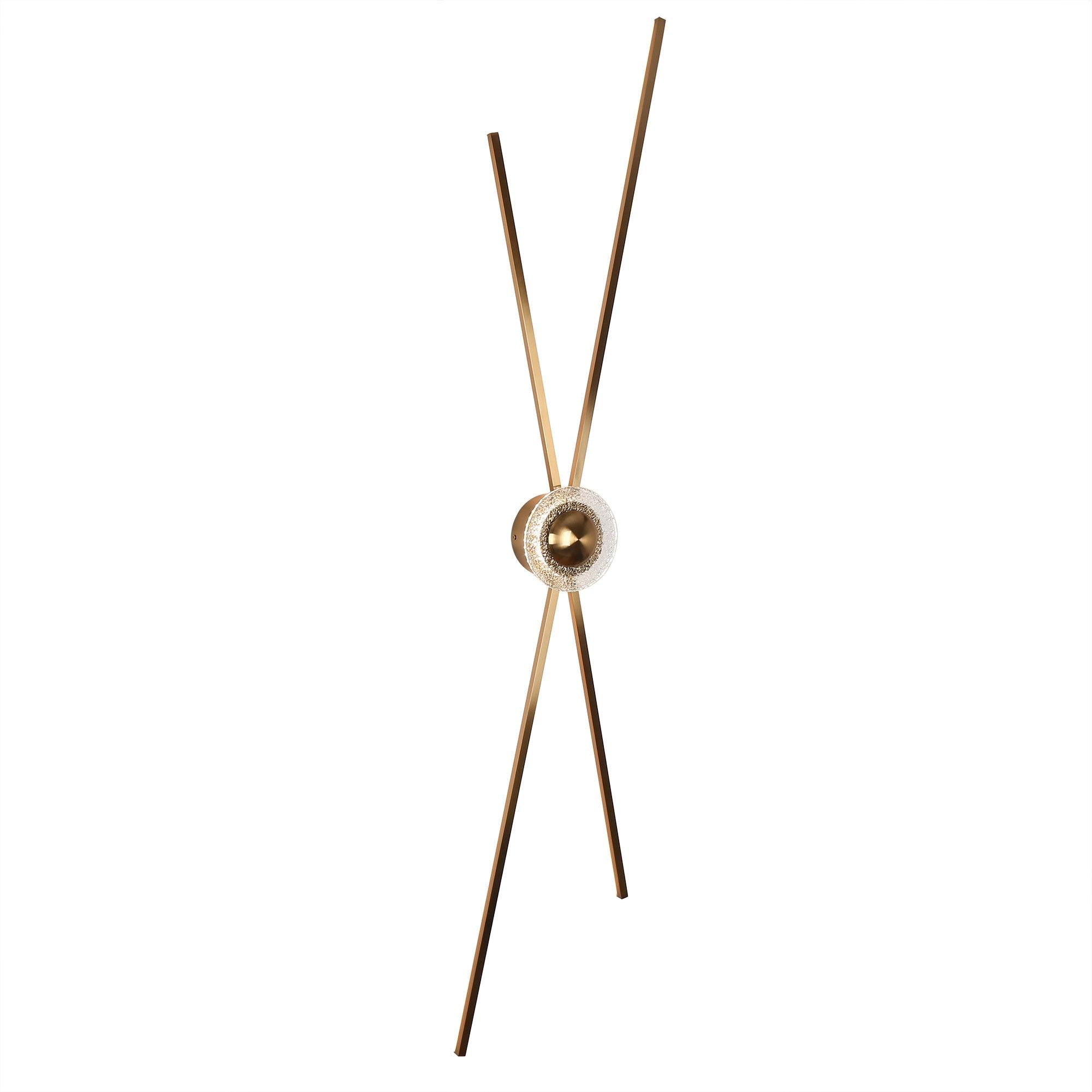 4-Light Brass LED Wall Sconce