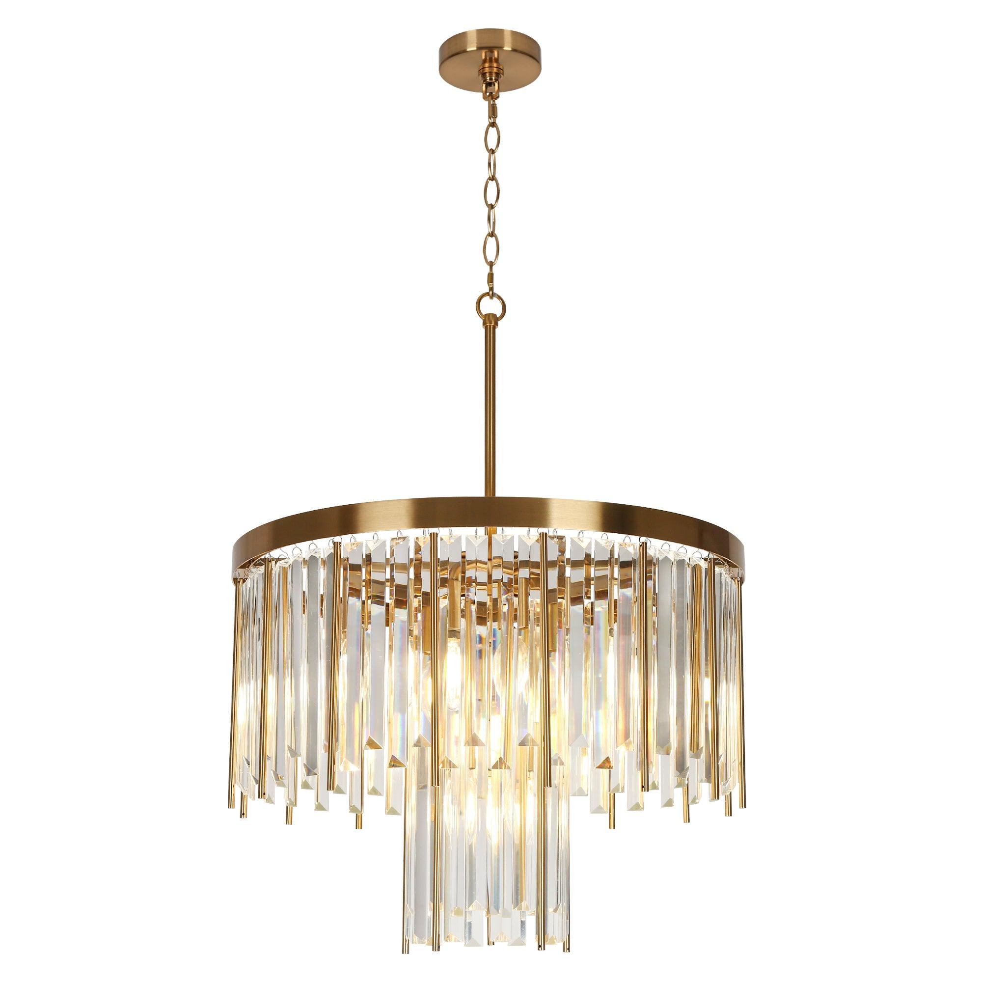 7-Light Glam Crystal Chandeliers