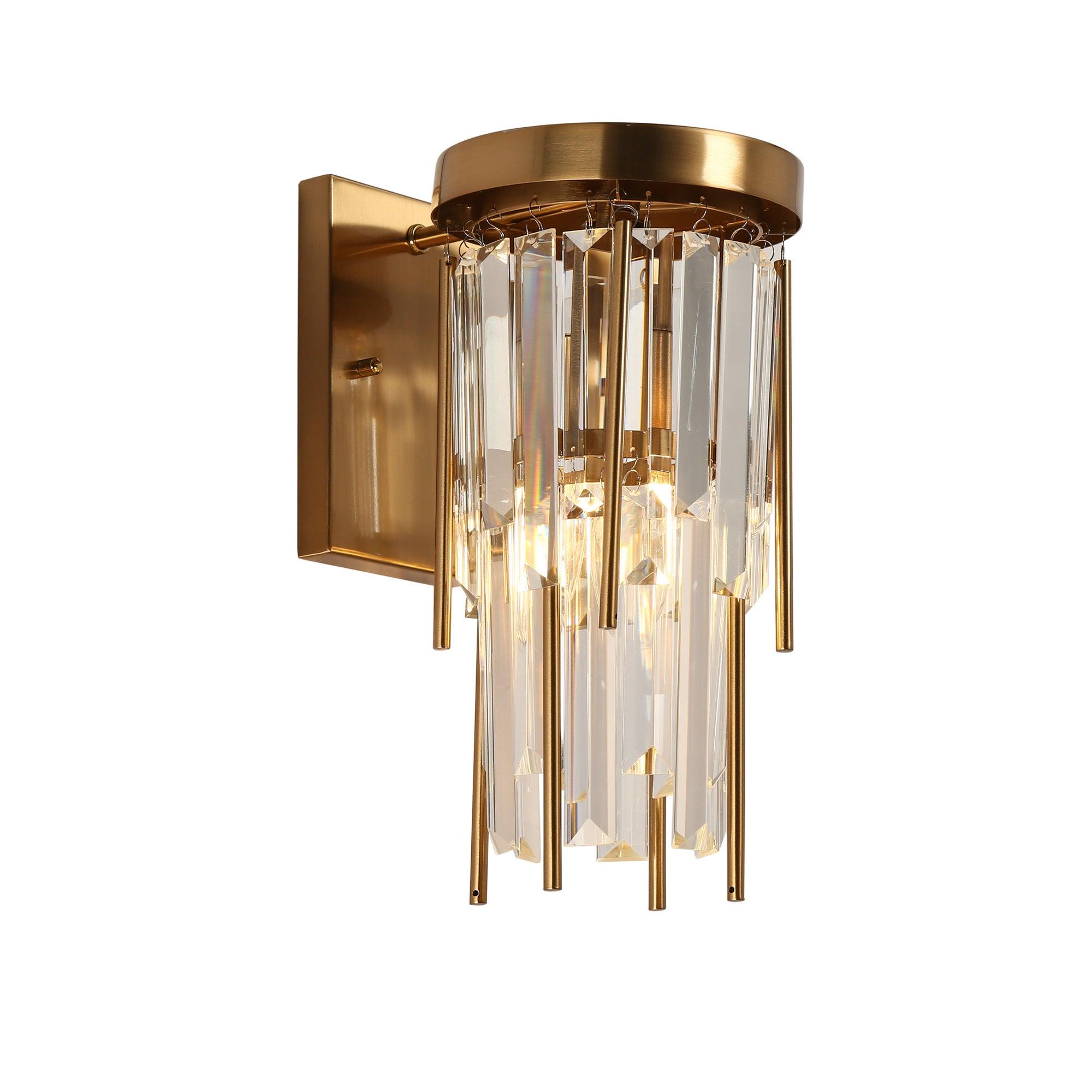 1-Light Crystal Wall Sconce