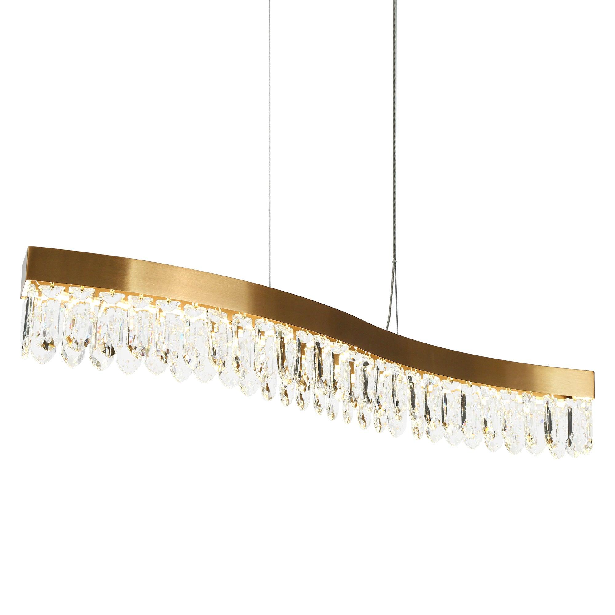 Glam Crystal LED Kitchen Island Chandeliers