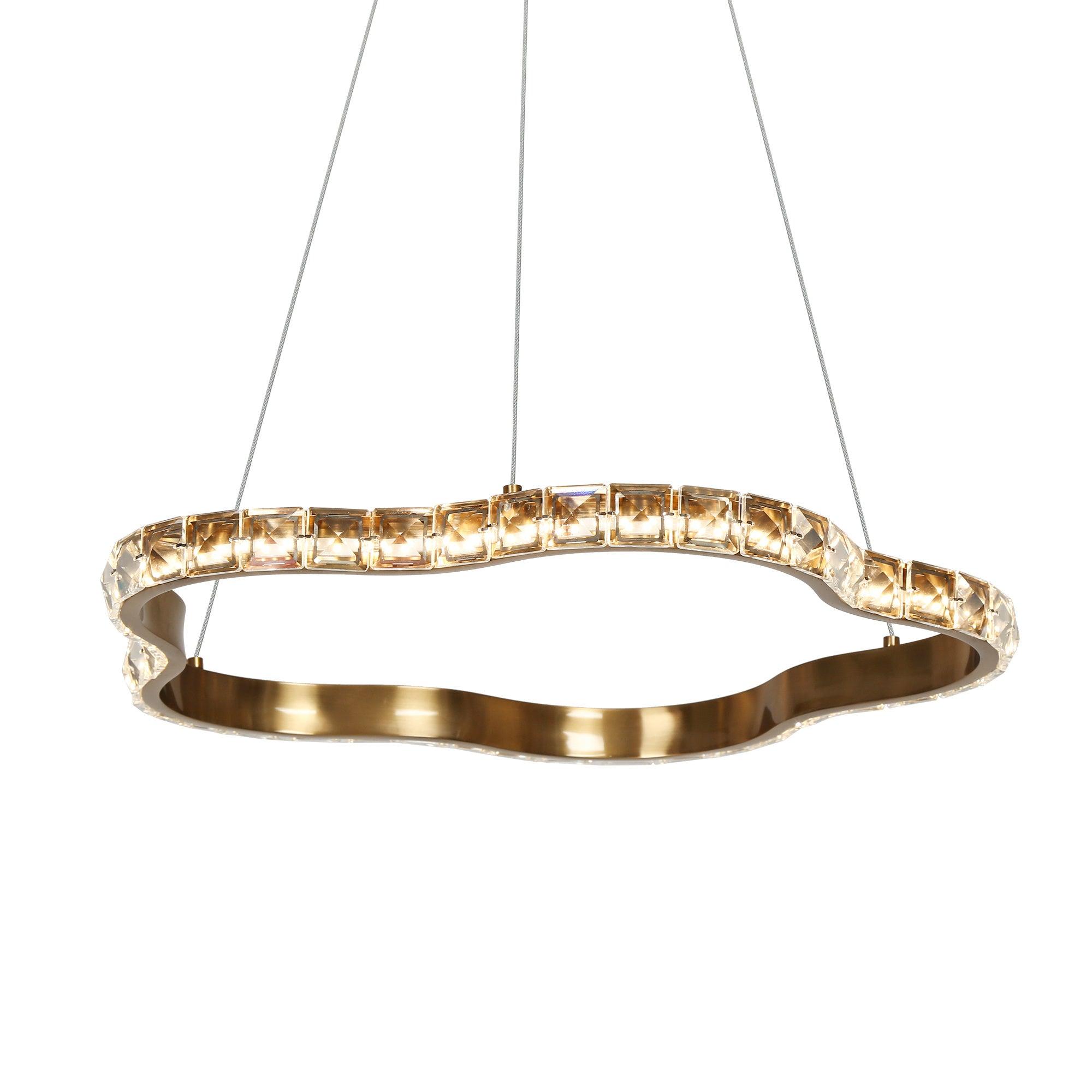 Gold Crystal LED Chandelier Lights