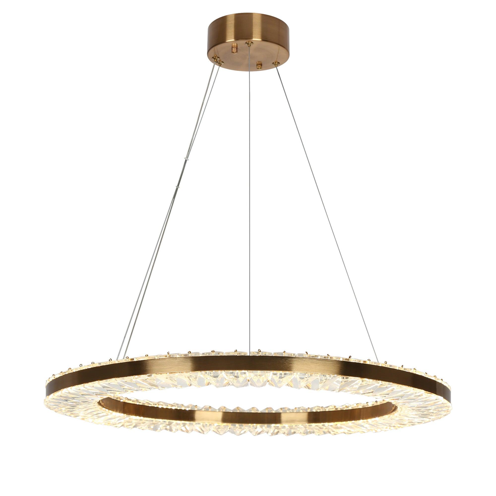 1-Light LED Ring Chandeliers